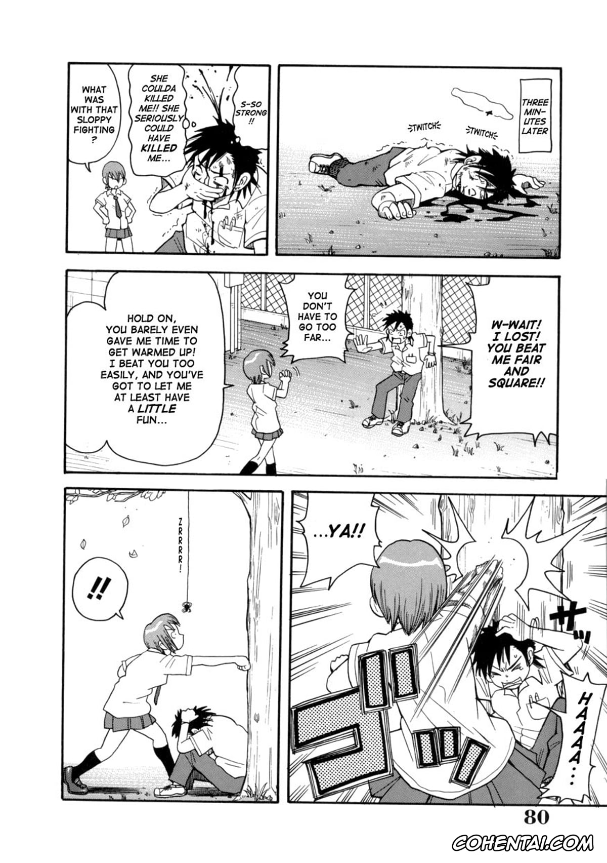 Manga porno, Tankoubon porno, Geki!! Monzetsu Operation, pagina 80