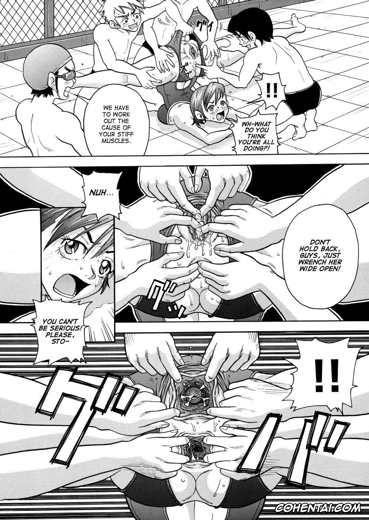 Manga porno, Tankoubon porno, Monzetsu Caligula Machine, pagina 155