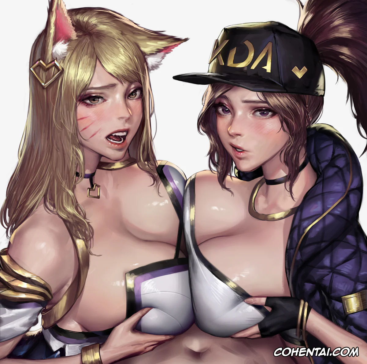 League of Legends porno, Ahri porno, Akali porno, KDA Paizuri Ahri Akali (League of Legends), pagina 14