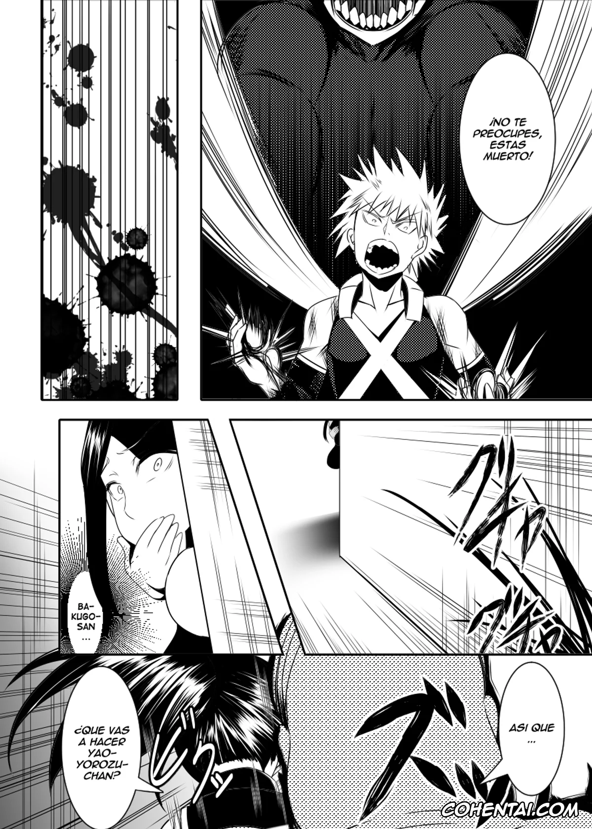 My Hero Academia | Boku No Hero Academia xxx, Mitsuki Bakugou xxx, Momo Yaoyorozu xxx, Hero no Inai Sekai (Boku no Hero Academia), pagina 4