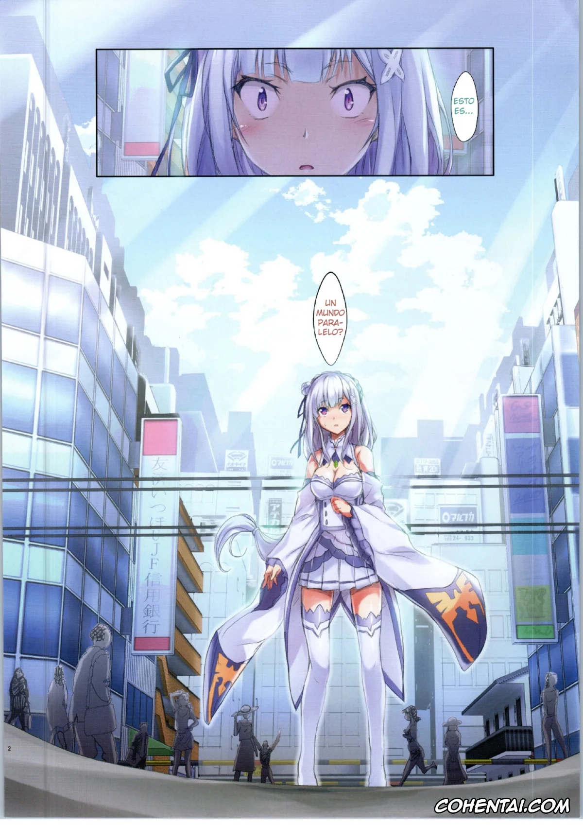 Re:Zero kara Hajimeru Isekai Seikatsu porno, Emilia porno, Rem porno, :Chikan kara Hajimaru Isekai Seikatsu (Re:Zero kara Hajimeru Isekai Seikatsu), pagina 2