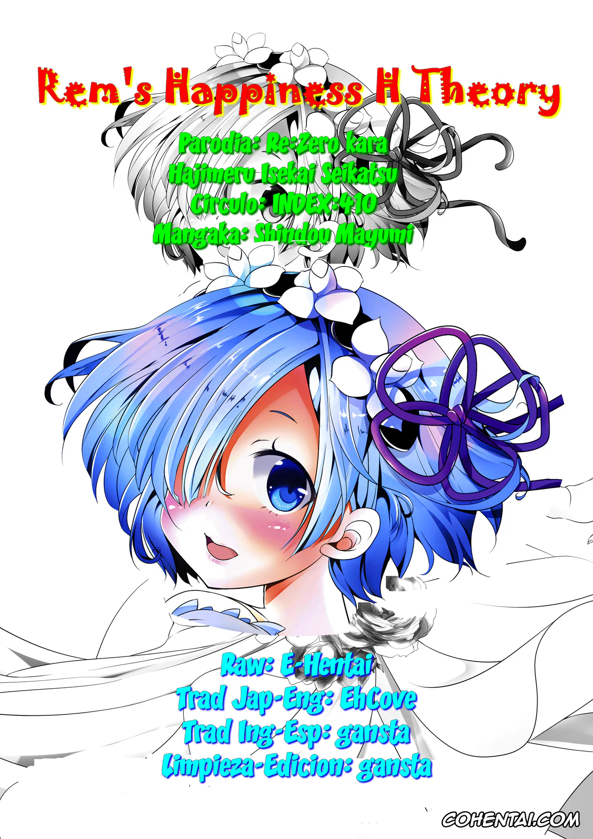 Re:Zero kara Hajimeru Isekai Seikatsu porno, Rem porno, Subaru Natsuki porno, Rem no Koufuku H Ron (Re:Zero kara Hajimeru Isekai Seikatsu), pagina 17
