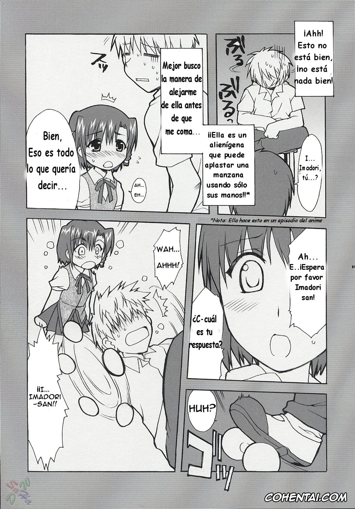 School Rumble porno, Karen Ichijou porno, Hatenkou Shoujo Dojibiron PINK (School Rumble), pagina 8
