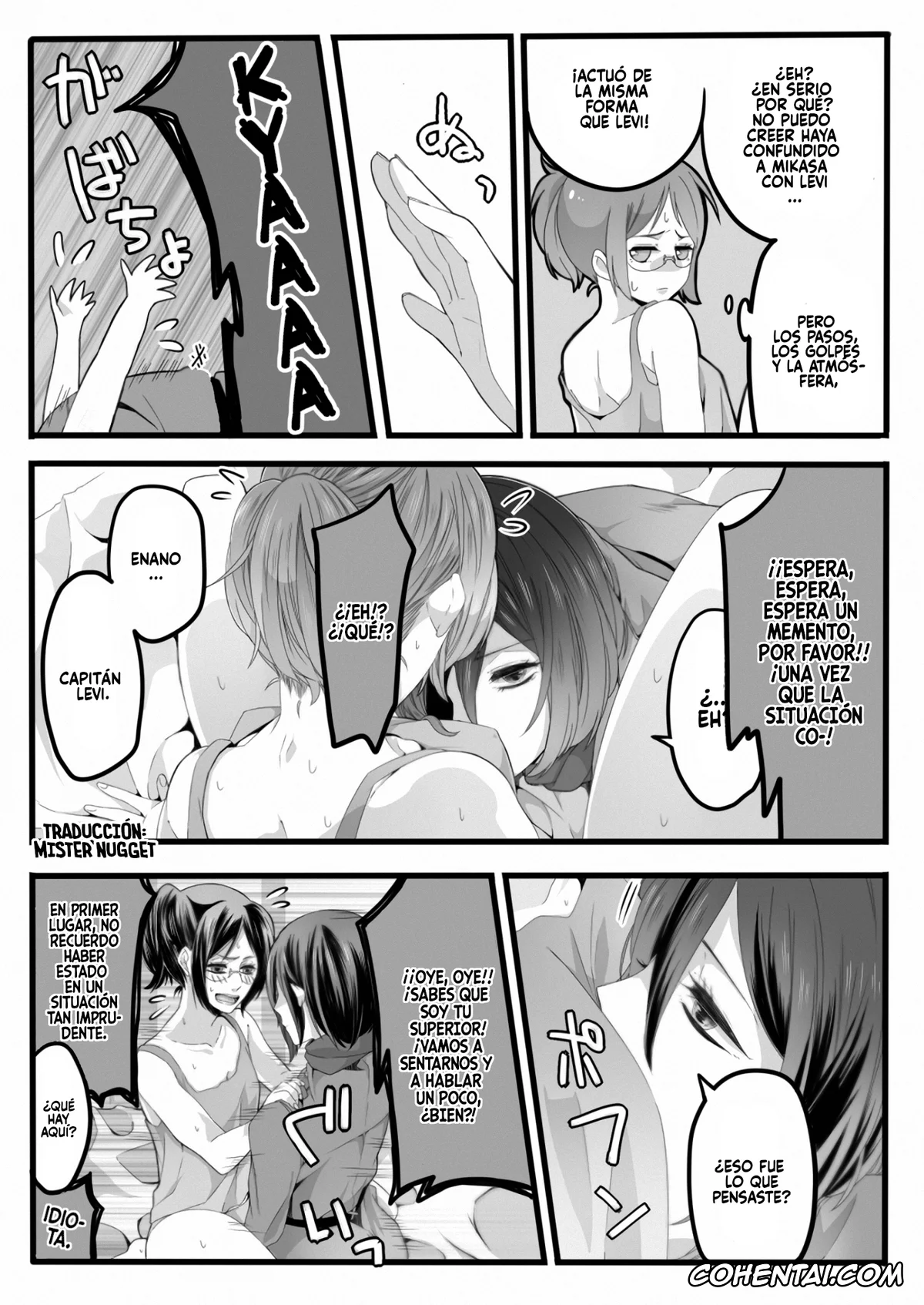 Shingeki No Kyojin | Attack On Titan xxx, Hange Zoe xxx, Mikasa Ackerman xxx, Shikarubeki Mukui o Ataeru Tatta Hitotsu no Houhou (Shingeki no Kyojin), pagina 4