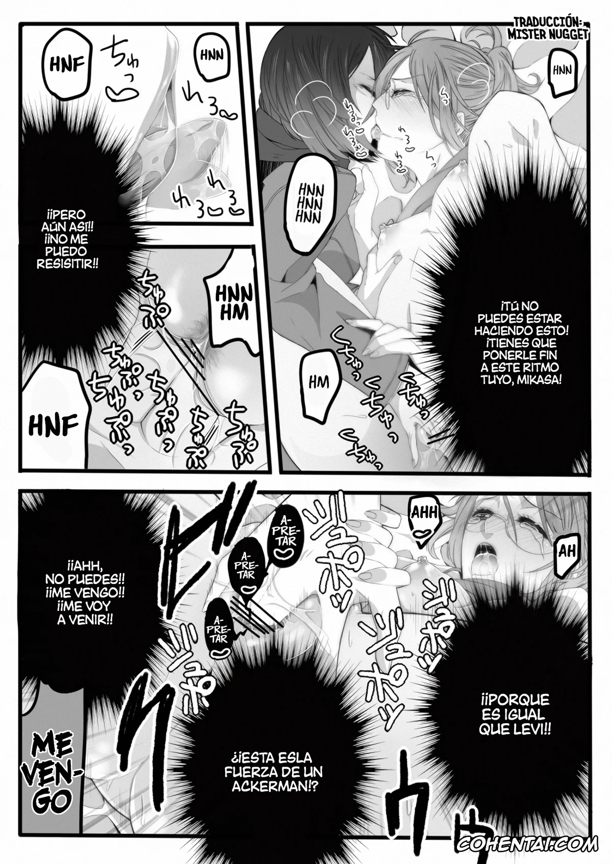 Shingeki No Kyojin | Attack On Titan xxx, Hange Zoe xxx, Mikasa Ackerman xxx, Shikarubeki Mukui o Ataeru Tatta Hitotsu no Houhou (Shingeki no Kyojin), pagina 7