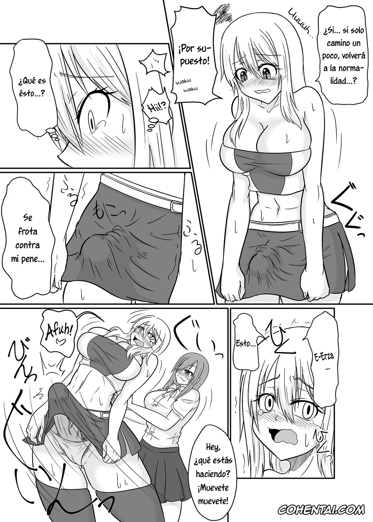 Fairy Tail porno, Erza Scarlet porno, Lucy Heartfilia porno, Wendy Marvell porno, Futanalink III (Fairy Tail), pagina 8