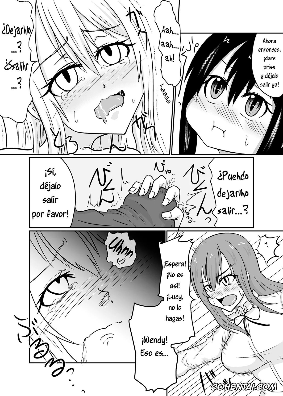 Fairy Tail hentai, Erza Scarlet hentai, Lucy Heartfilia hentai, Wendy Marvell hentai, Futanalink III (Fairy Tail), pagina 15
