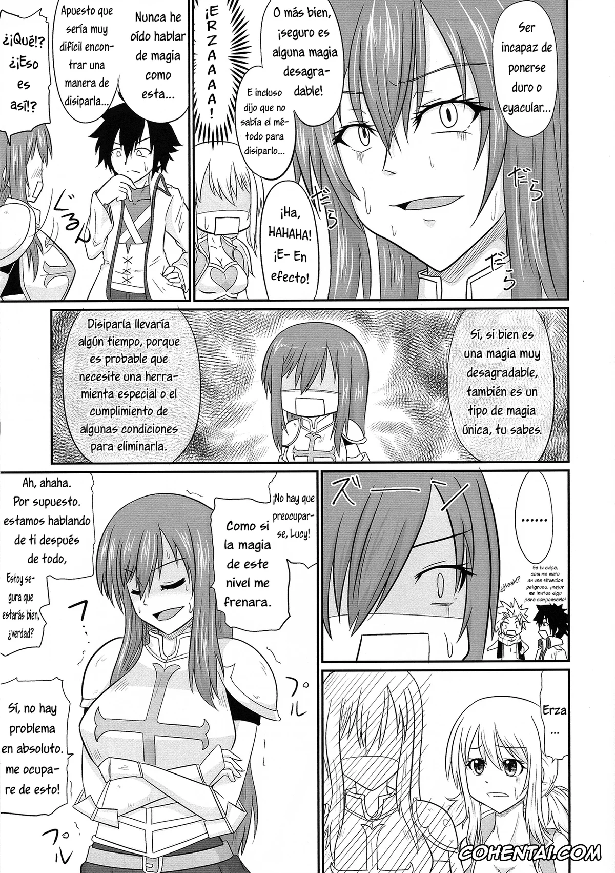 Fairy Tail hentai, Erza Scarlet hentai, Levy Mcgarden hentai, Lucy Heartfilia hentai, Futana-LINK! IV (Fairy Tail), pagina 6