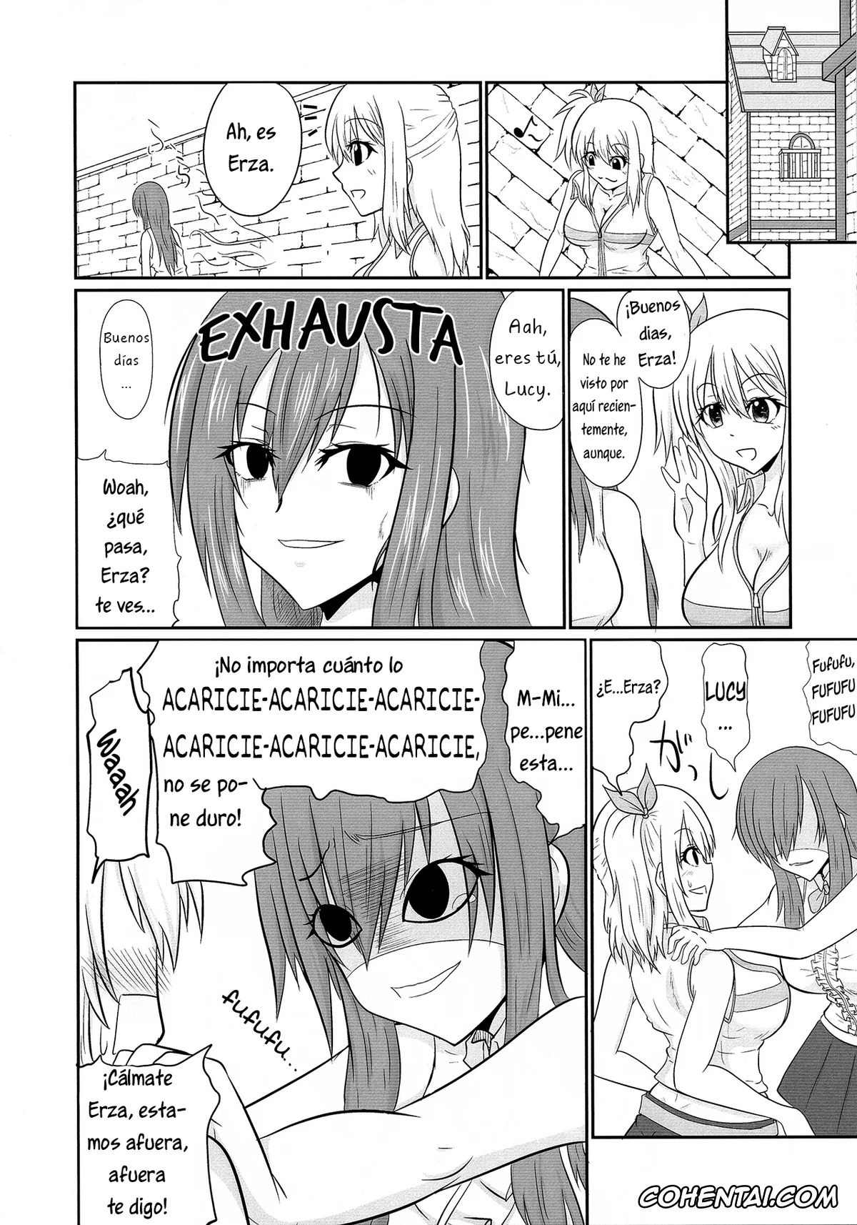 Fairy Tail hentai, Erza Scarlet hentai, Levy Mcgarden hentai, Lucy Heartfilia hentai, Futana-LINK! IV (Fairy Tail), pagina 9
