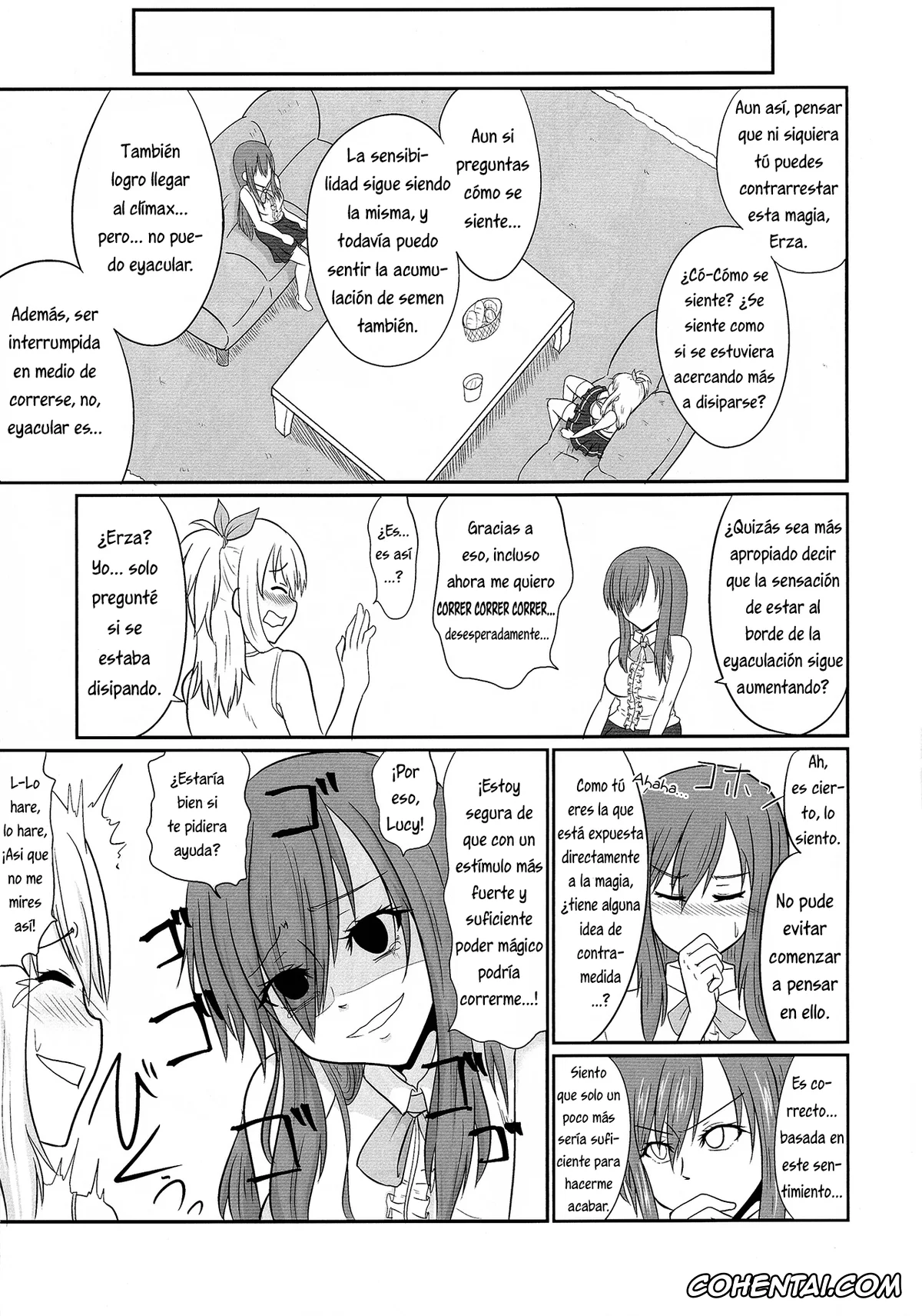 Fairy Tail xxx, Erza Scarlet xxx, Levy Mcgarden xxx, Lucy Heartfilia xxx, Futana-LINK! IV (Fairy Tail), pagina 10