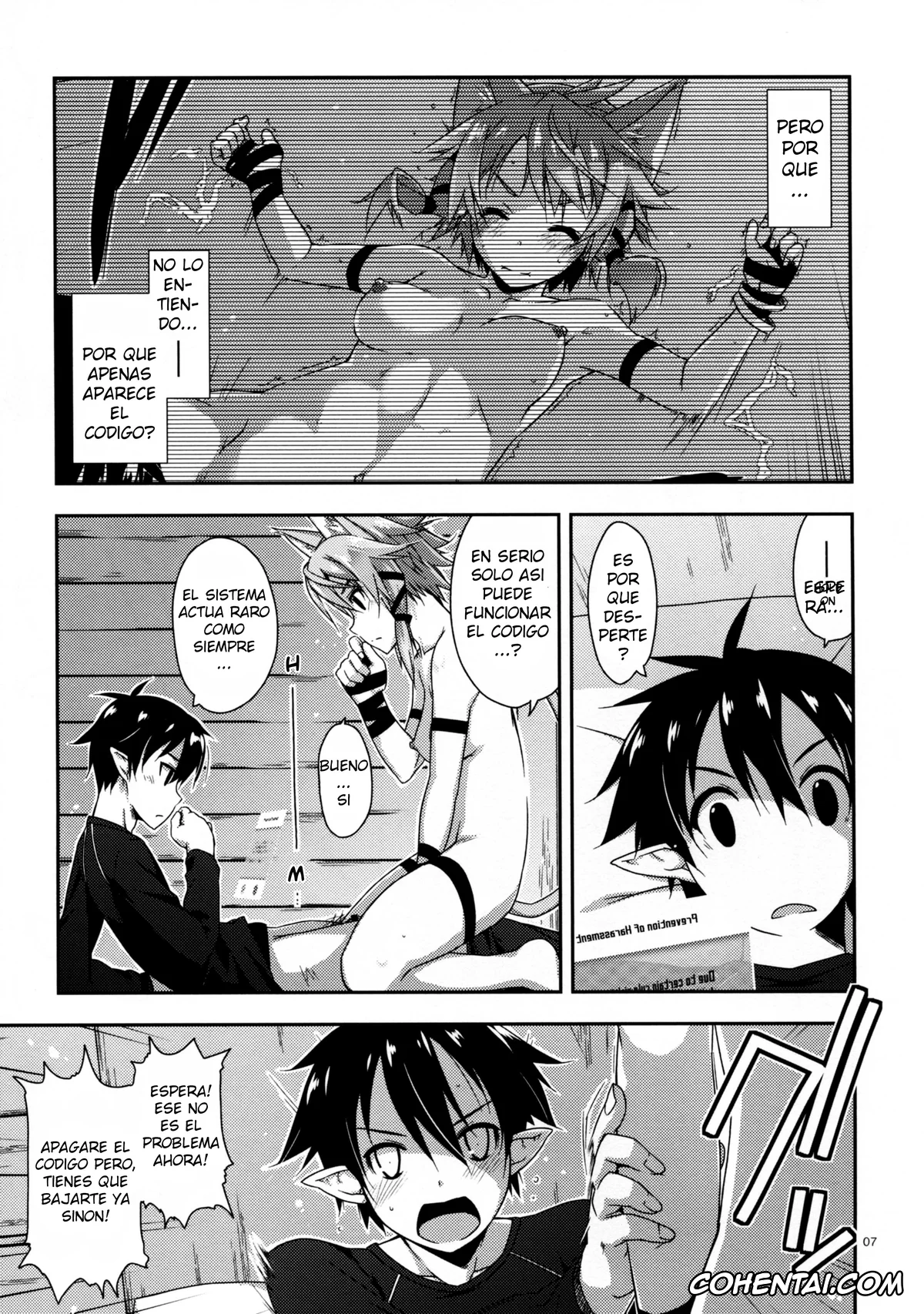 Sword Art Online xxx, Kazuto Kirigaya | Kirito xxx, Shino Asada | Sinon xxx, Case closed. (Sword Art Online), pagina 7