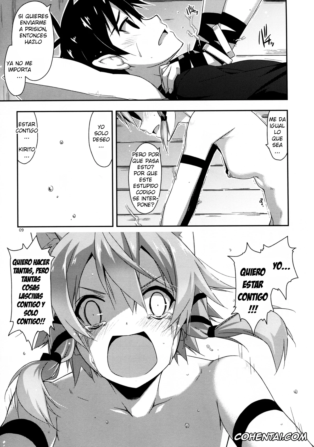 Sword Art Online hentai, Kazuto Kirigaya | Kirito hentai, Shino Asada | Sinon hentai, Case closed. (Sword Art Online), pagina 9