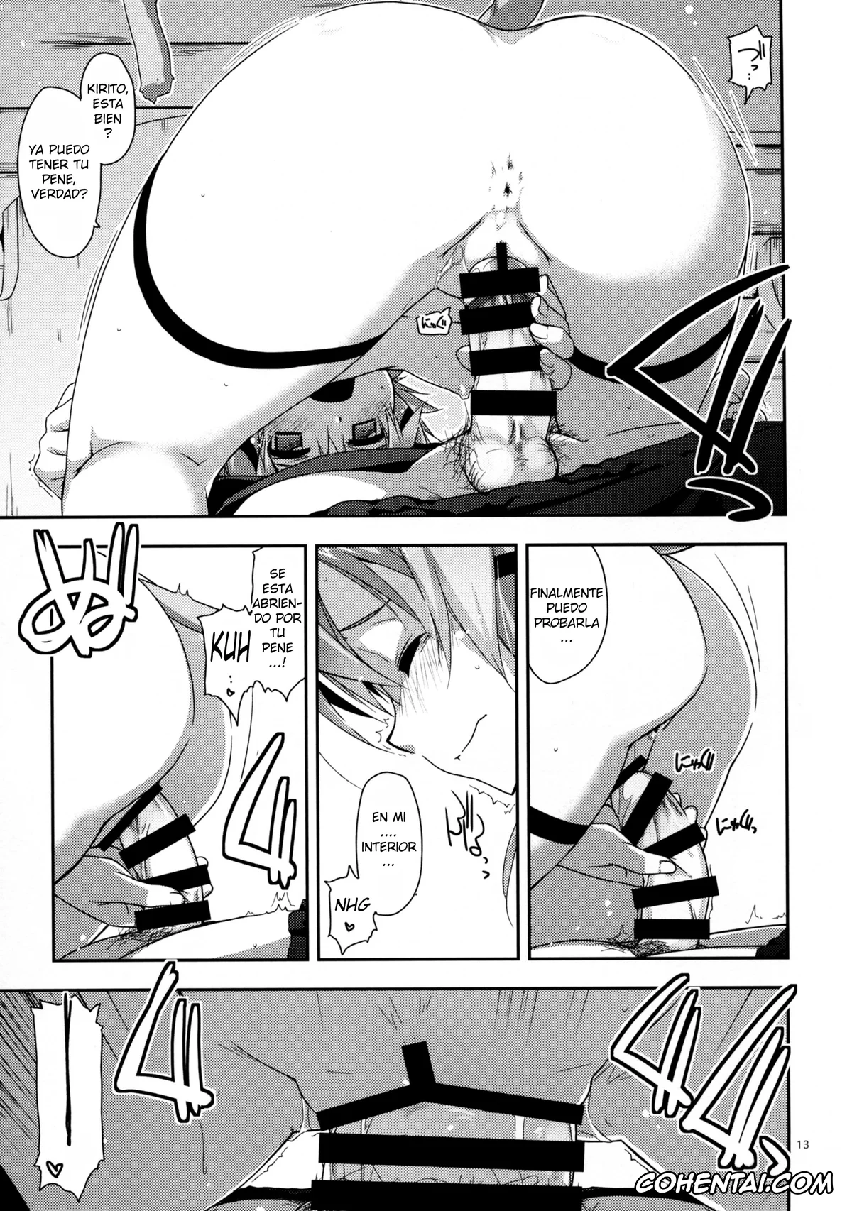Sword Art Online xxx, Kazuto Kirigaya | Kirito xxx, Shino Asada | Sinon xxx, Case closed. (Sword Art Online), pagina 13