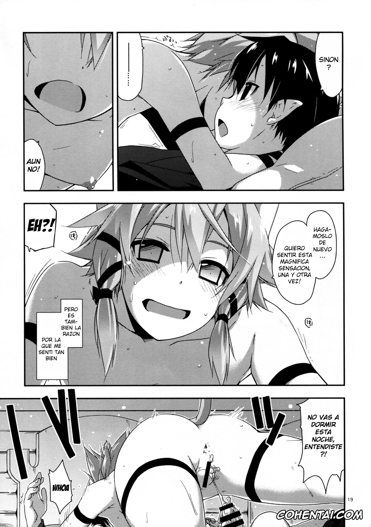 Sword Art Online xxx, Kazuto Kirigaya | Kirito xxx, Shino Asada | Sinon xxx, Case closed. (Sword Art Online), pagina 19