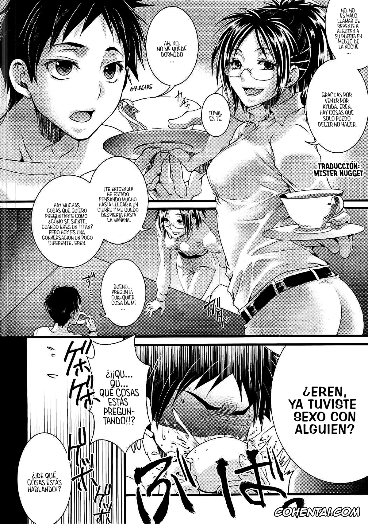 Shingeki No Kyojin | Attack On Titan xxx, Eren Jaeger xxx, Hange Zoe xxx, Mikasa Ackerman xxx, Higaisha wa Eren Jaeger-san ka to Omoware, (Shingeki no Kyojin), pagina 13