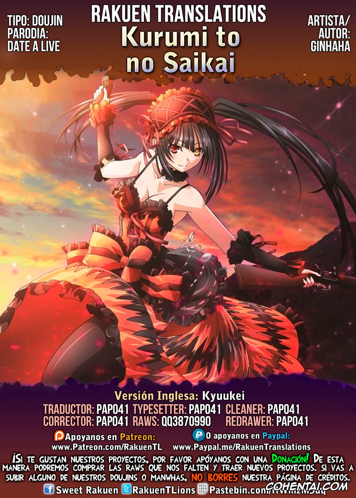 Date A Live xxx, Kurumi Tokisaki xxx, Shido Itsuka xxx, Kurumi to no Saikai (Date a Live), pagina 22