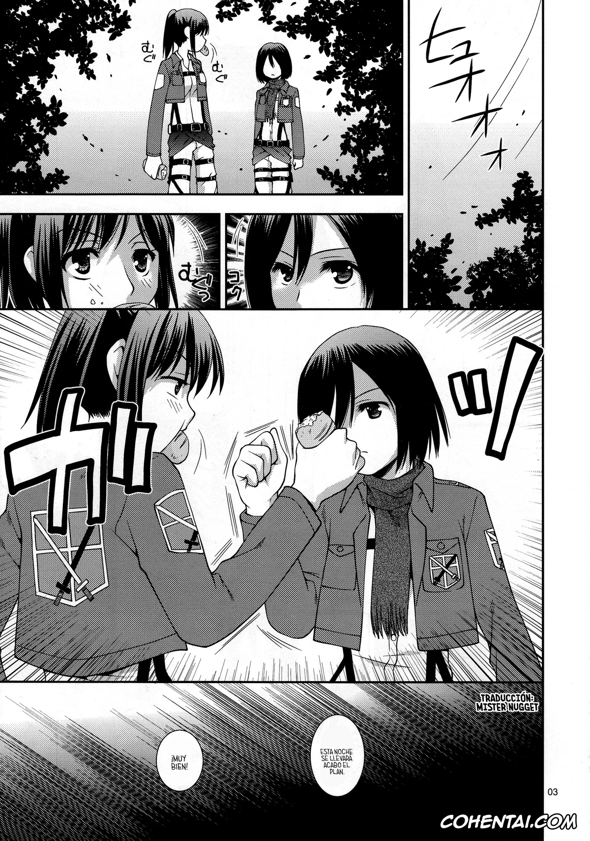 Shingeki No Kyojin | Attack On Titan hentai, Eren Jaeger hentai, Mikasa Ackerman hentai, Sasha Blouse hentai, Chingeki no Yobai (Shingeki no Kyojin), pagina 3