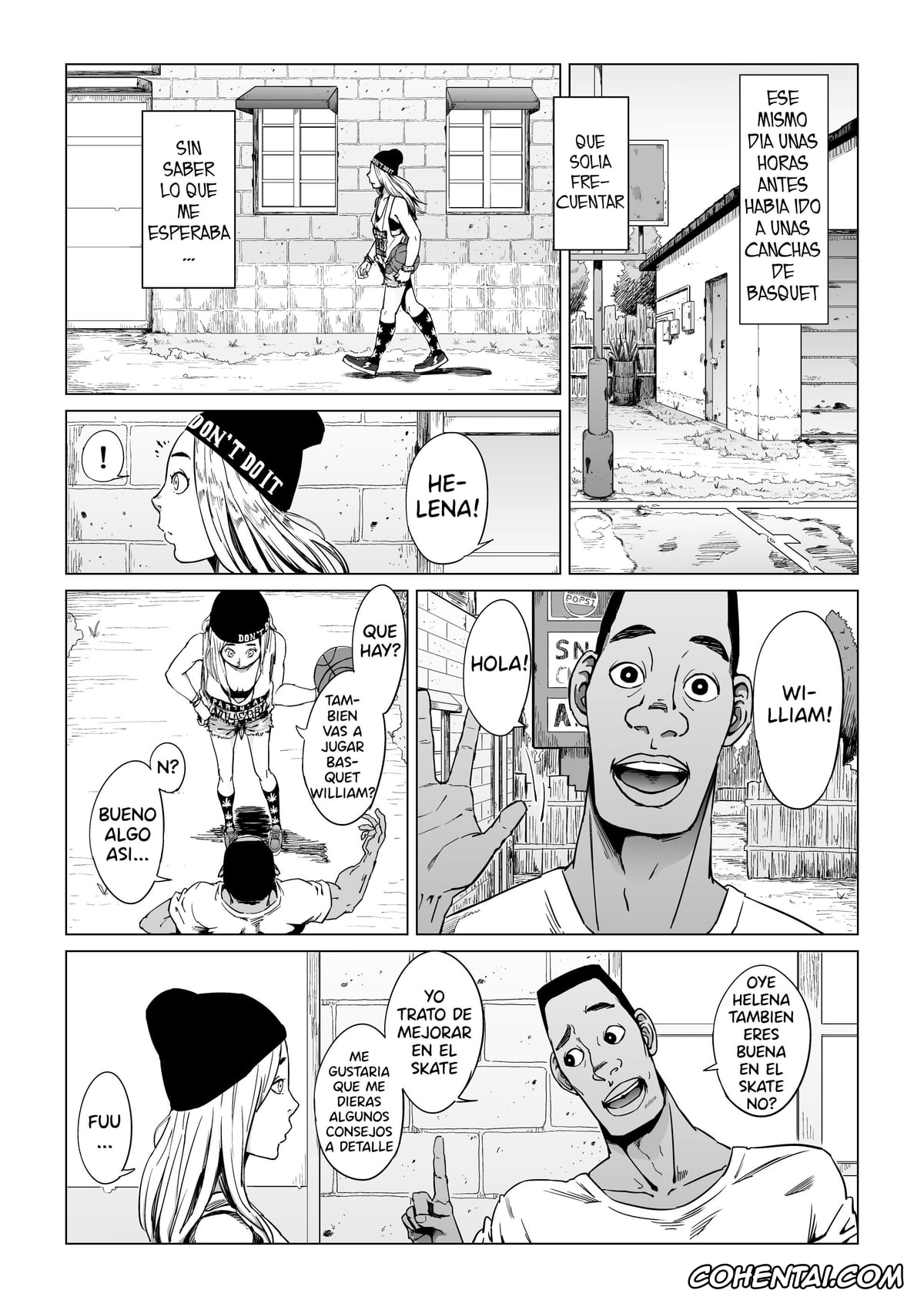 3on3 Freestyle hentai, Gori Macho Oootoko ga Irojiro Kinpatsu o Kankin Kousoku Rape (3on3 FreeStyle), pagina 3