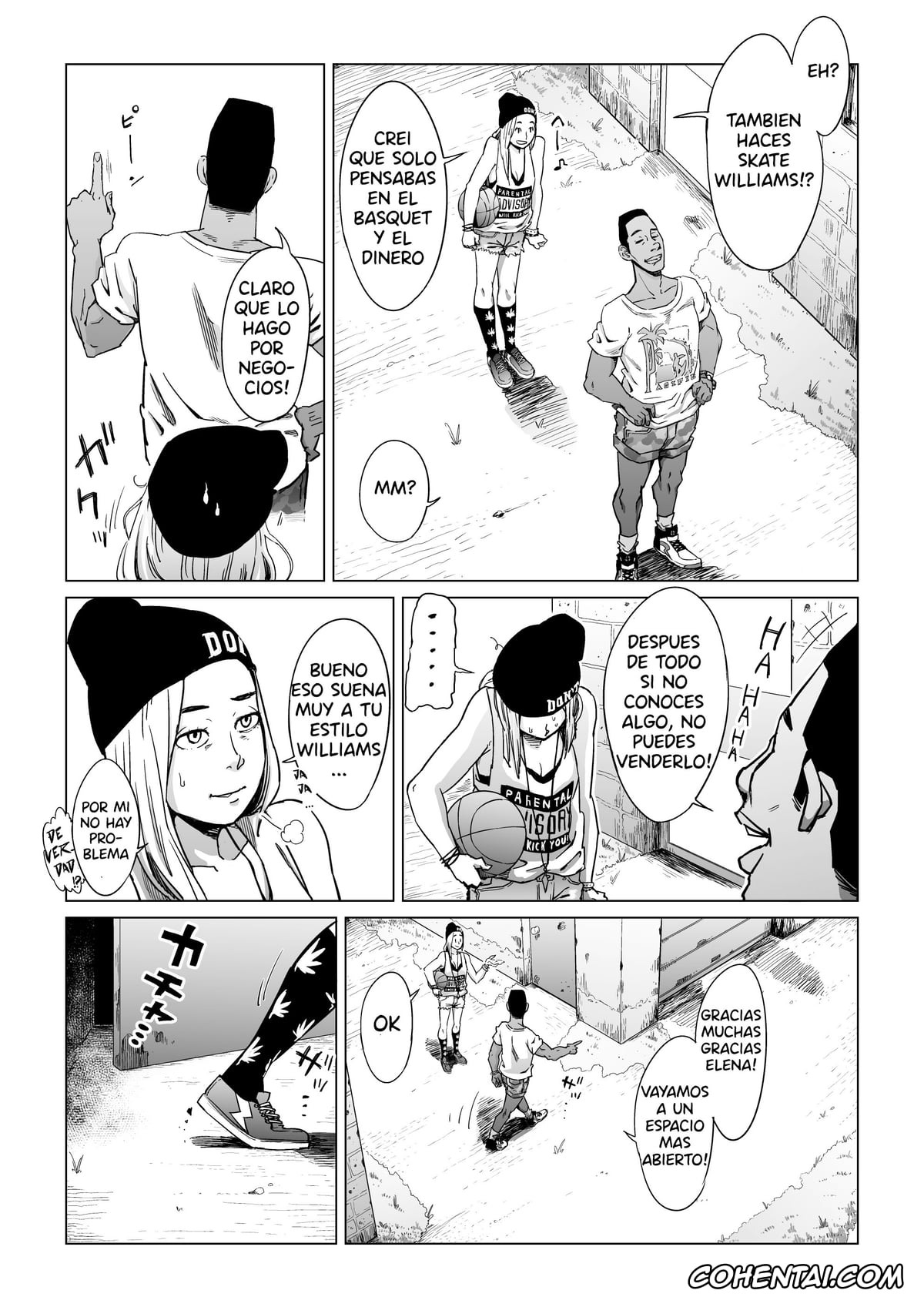 3on3 Freestyle xxx, Gori Macho Oootoko ga Irojiro Kinpatsu o Kankin Kousoku Rape (3on3 FreeStyle), pagina 4
