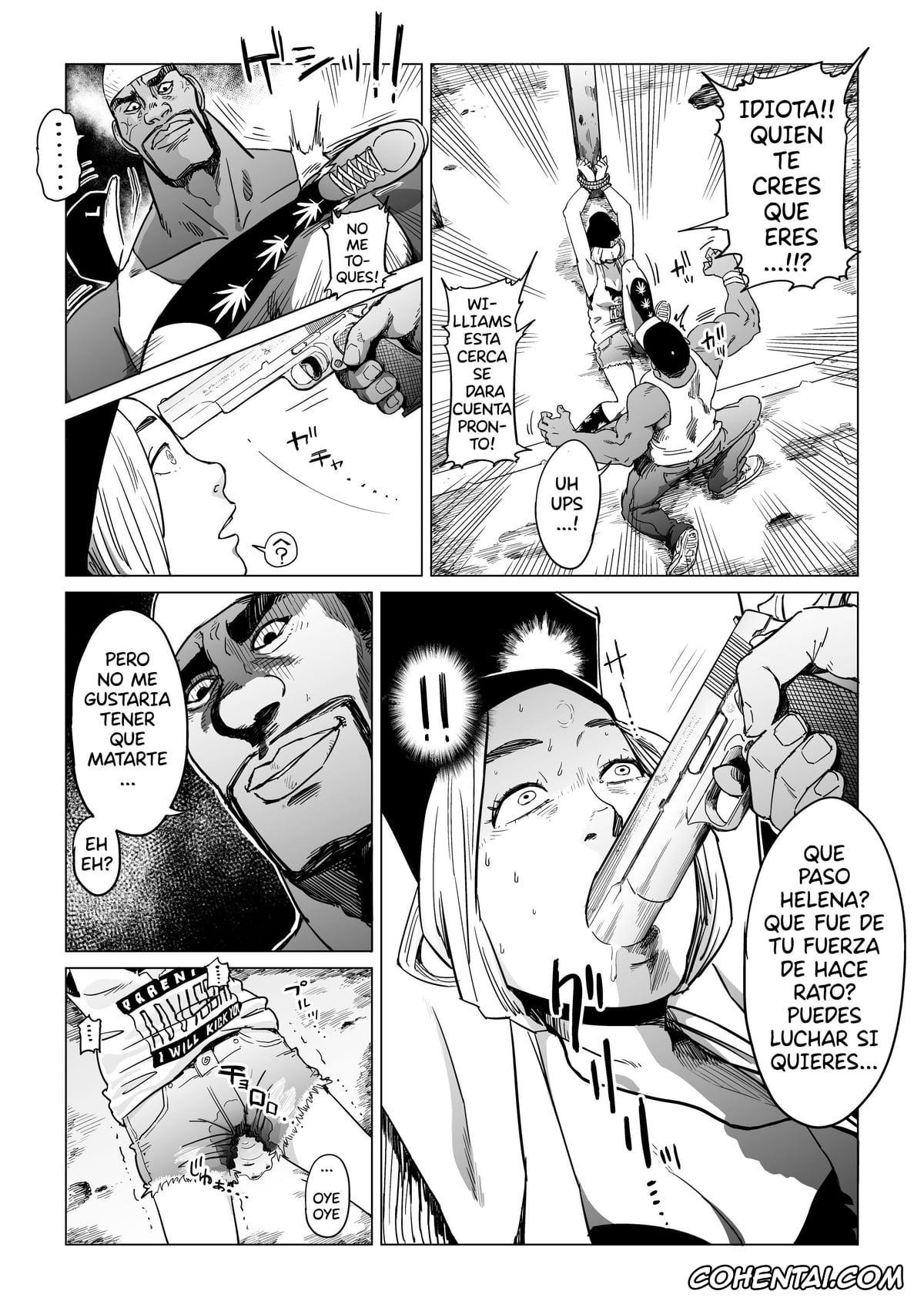 3on3 Freestyle porno, Gori Macho Oootoko ga Irojiro Kinpatsu o Kankin Kousoku Rape (3on3 FreeStyle), pagina 8