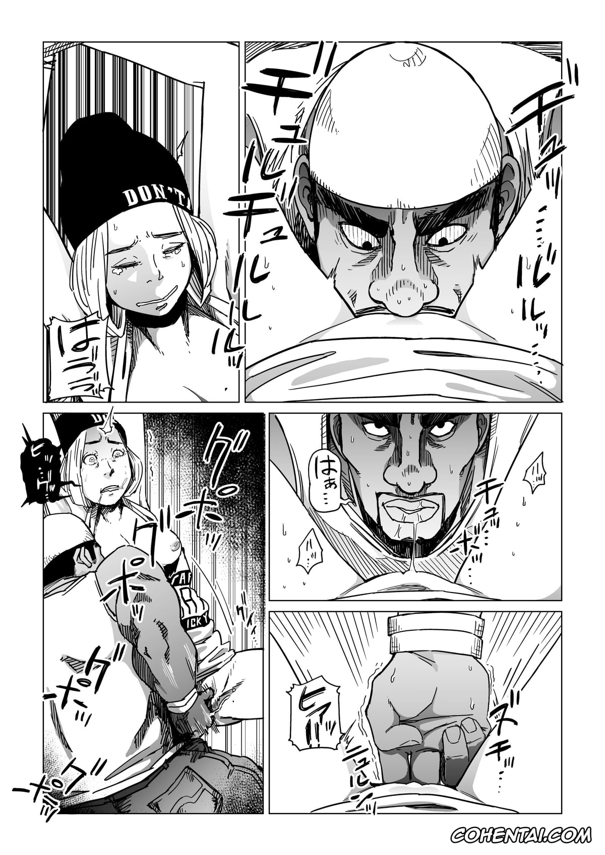 3on3 Freestyle porno, Gori Macho Oootoko ga Irojiro Kinpatsu o Kankin Kousoku Rape (3on3 FreeStyle), pagina 14