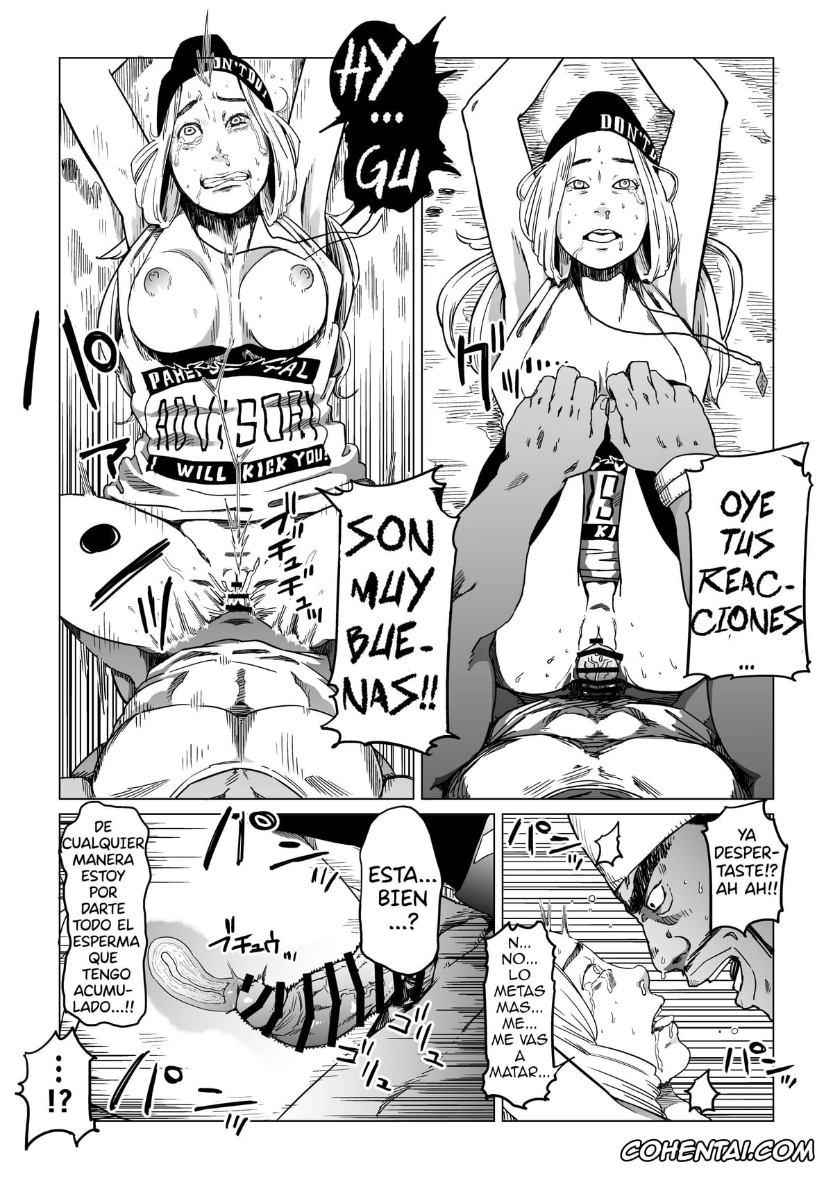 3on3 Freestyle porno, Gori Macho Oootoko ga Irojiro Kinpatsu o Kankin Kousoku Rape (3on3 FreeStyle), pagina 20