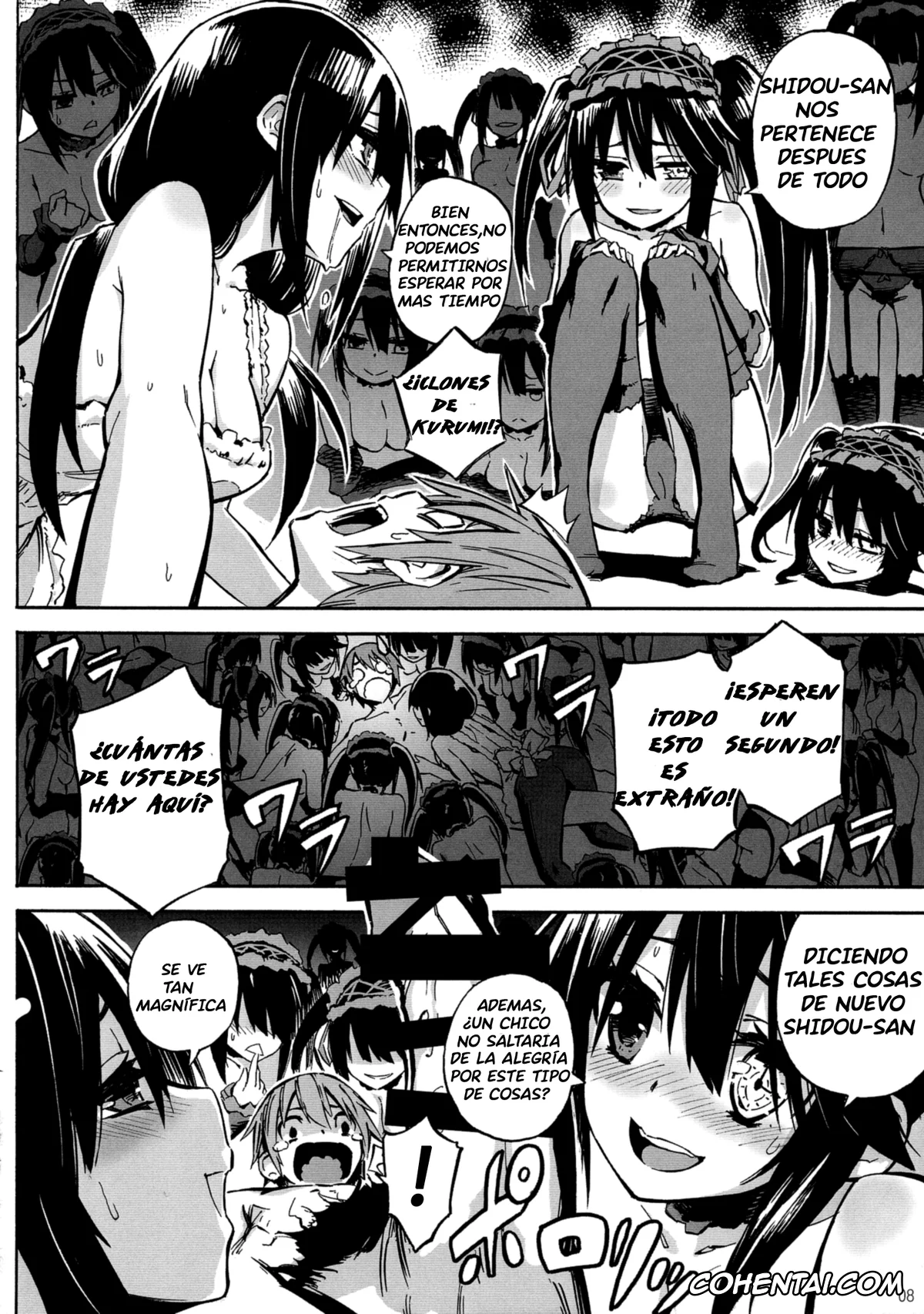 Date A Live hentai, Kurumi Tokisaki hentai, Shido Itsuka hentai, Oshokuji Kurumi-san (Date A Live), pagina 9