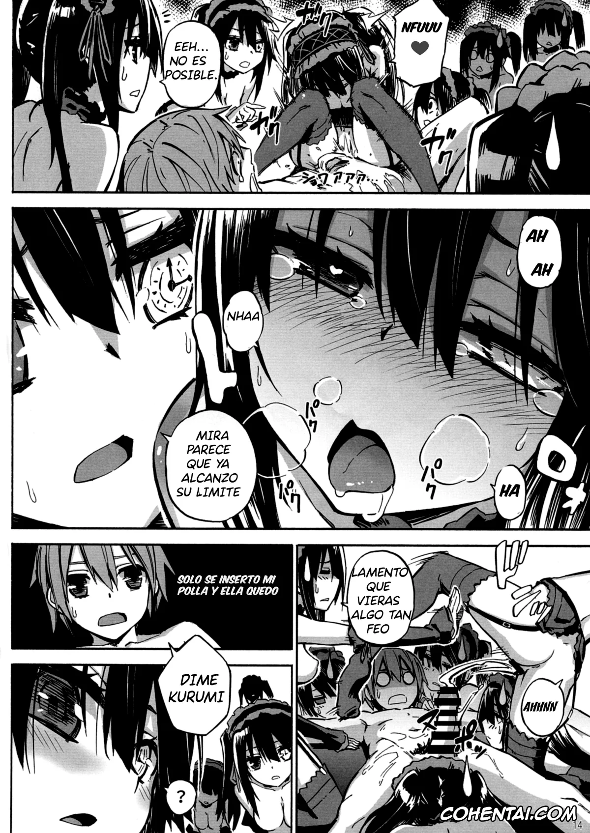 Date A Live hentai, Kurumi Tokisaki hentai, Shido Itsuka hentai, Oshokuji Kurumi-san (Date A Live), pagina 15