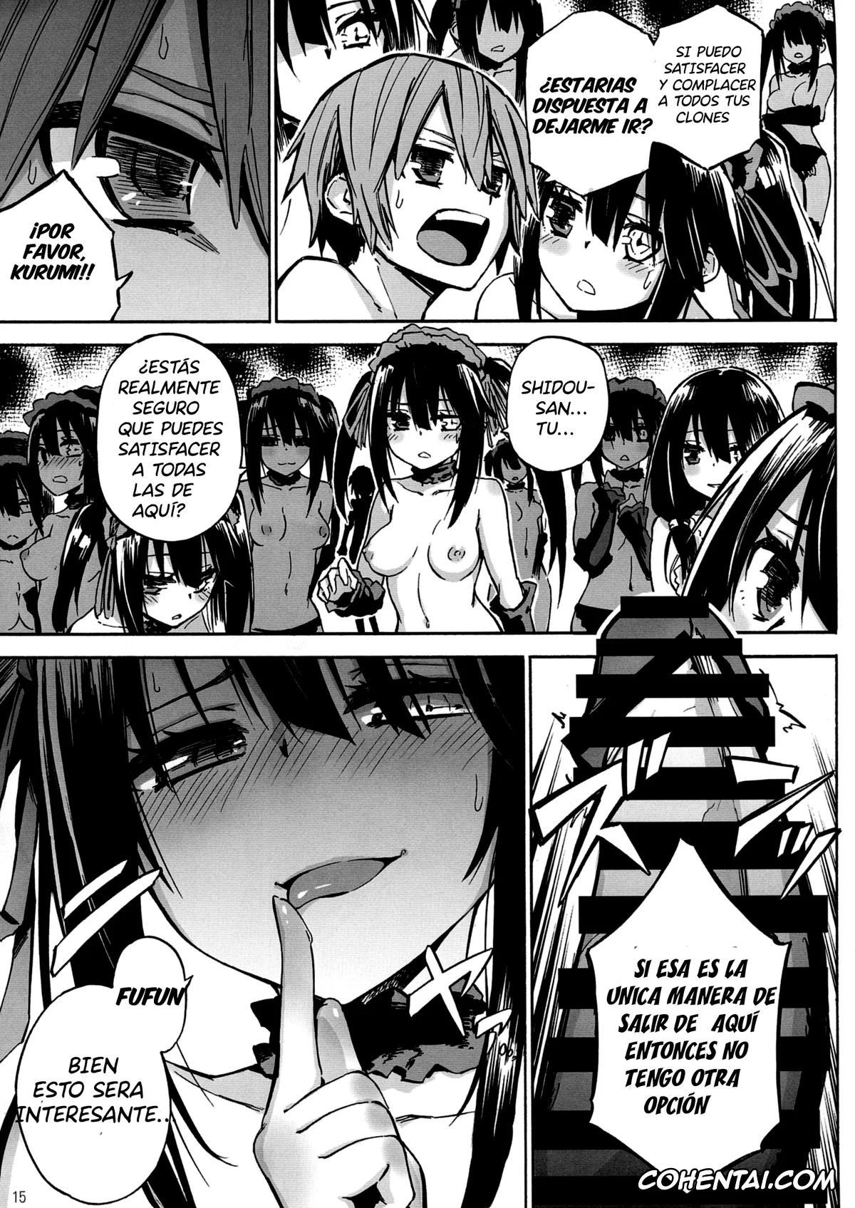 Date A Live xxx, Kurumi Tokisaki xxx, Shido Itsuka xxx, Oshokuji Kurumi-san (Date A Live), pagina 16