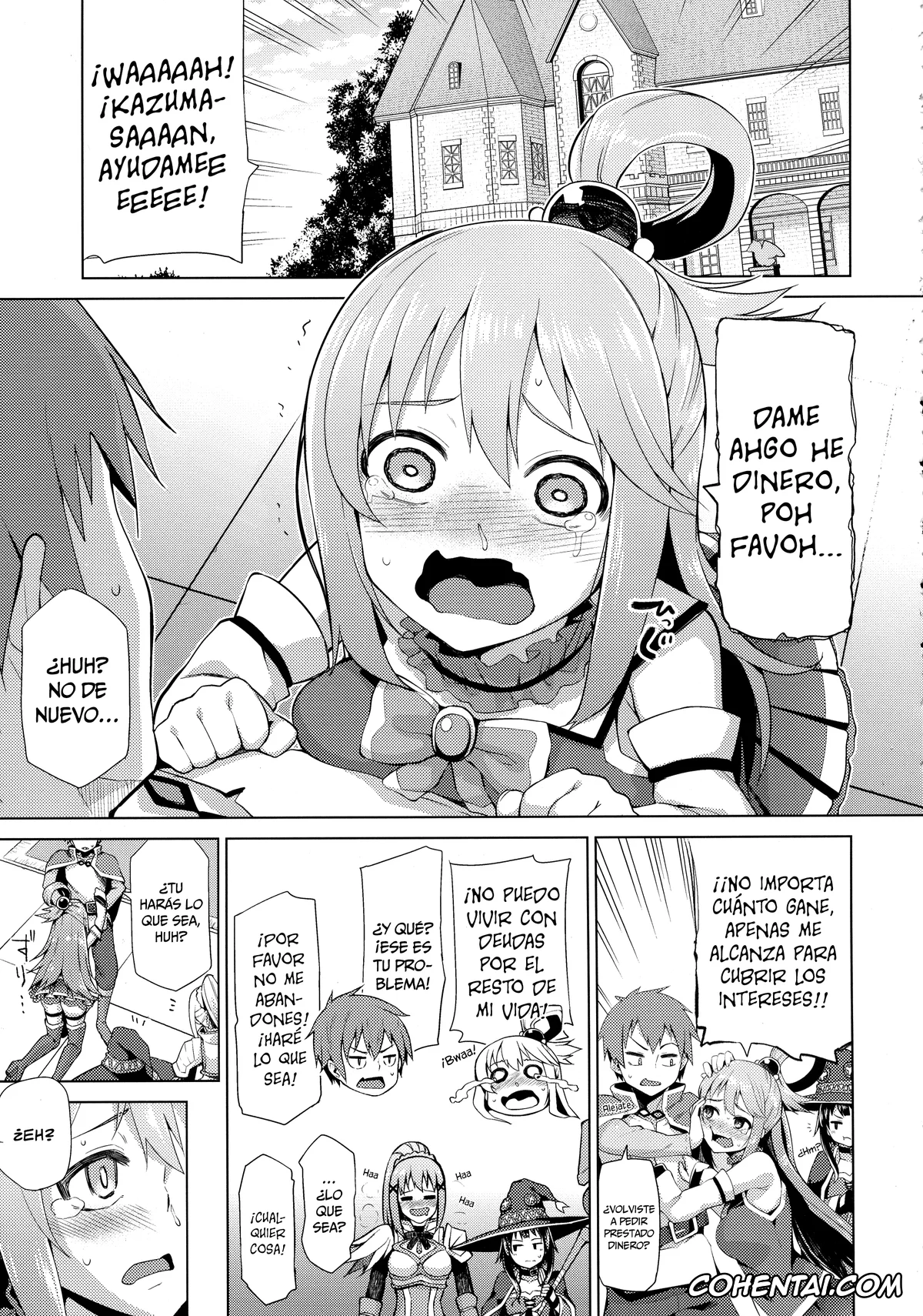 Kono Subarashii Sekai ni Syukufuku o! xxx, Aqua xxx, Kazuma Satou xxx, Damegami-sama no Succubus Beit! (Kono Subarashii Sekai ni Syukufuku o!), pagina 4