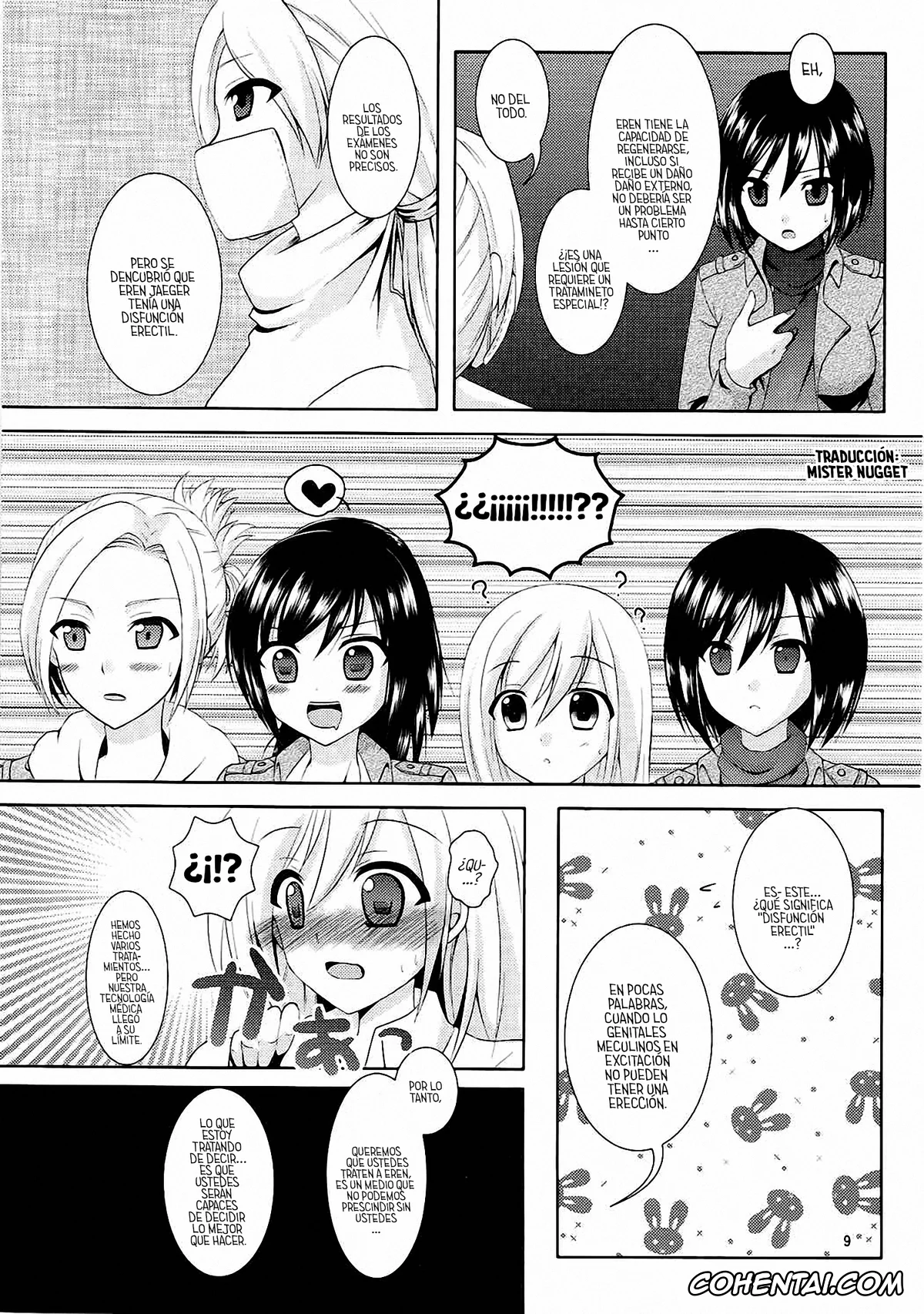 Shingeki No Kyojin | Attack On Titan porno, Annie Leonhart porno, Krista Lenz porno, Mikasa Ackerman porno, Sasha Blouse porno, Kinkyuu Shirei! (Shingeki no Kyojin), pagina 5