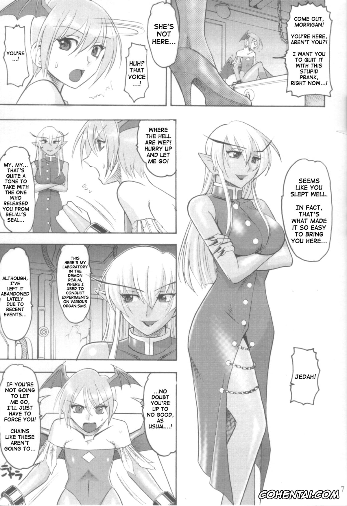 Darkstalkers | Vampire hentai, Jedah Dohma hentai, Lilith Aensland hentai, Morrigan Aensland hentai, Semedain G Works Vol. 28 – Ichinana (DarkStalkers), pagina 6