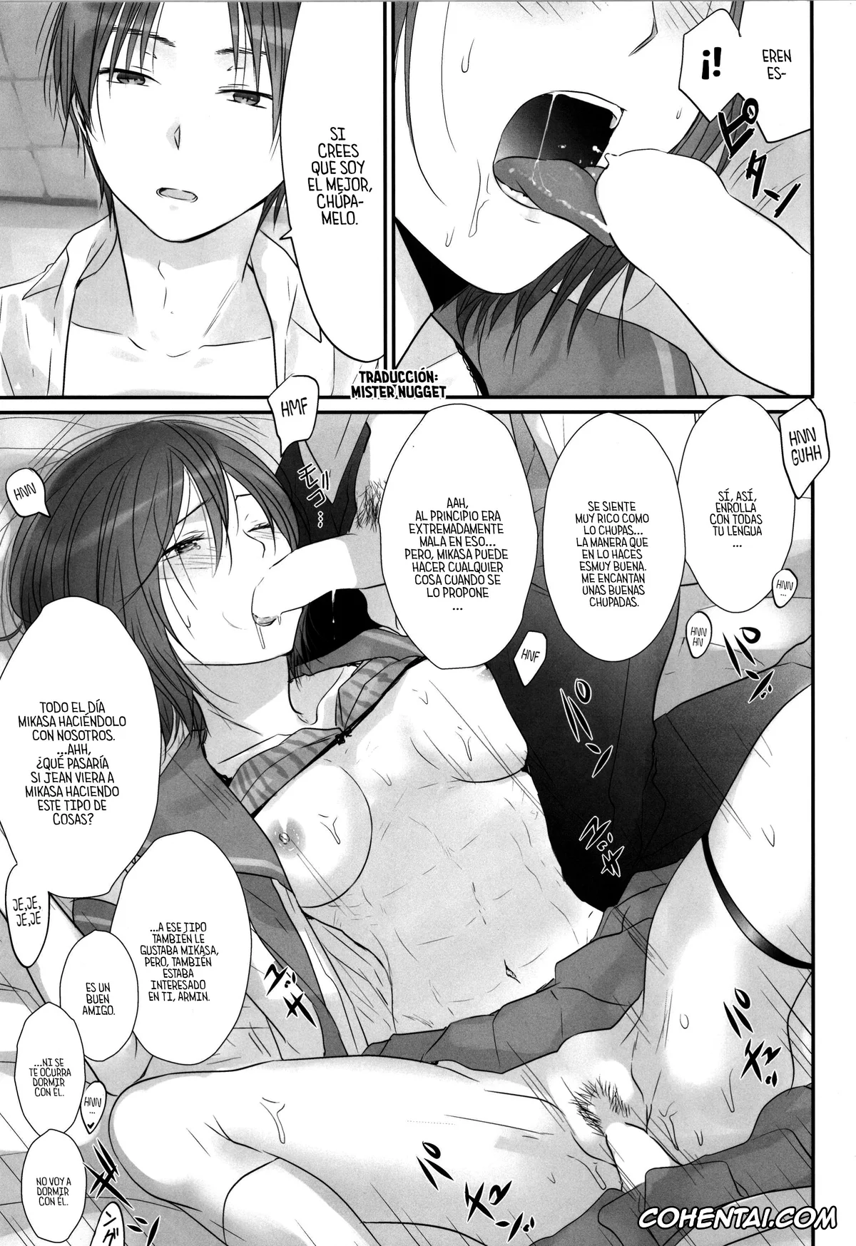 Shingeki No Kyojin | Attack On Titan porno, Armin Arlert porno, Eren Jaeger porno, Mikasa Ackerman porno, 3P (Shingeki no Kyojin), pagina 17
