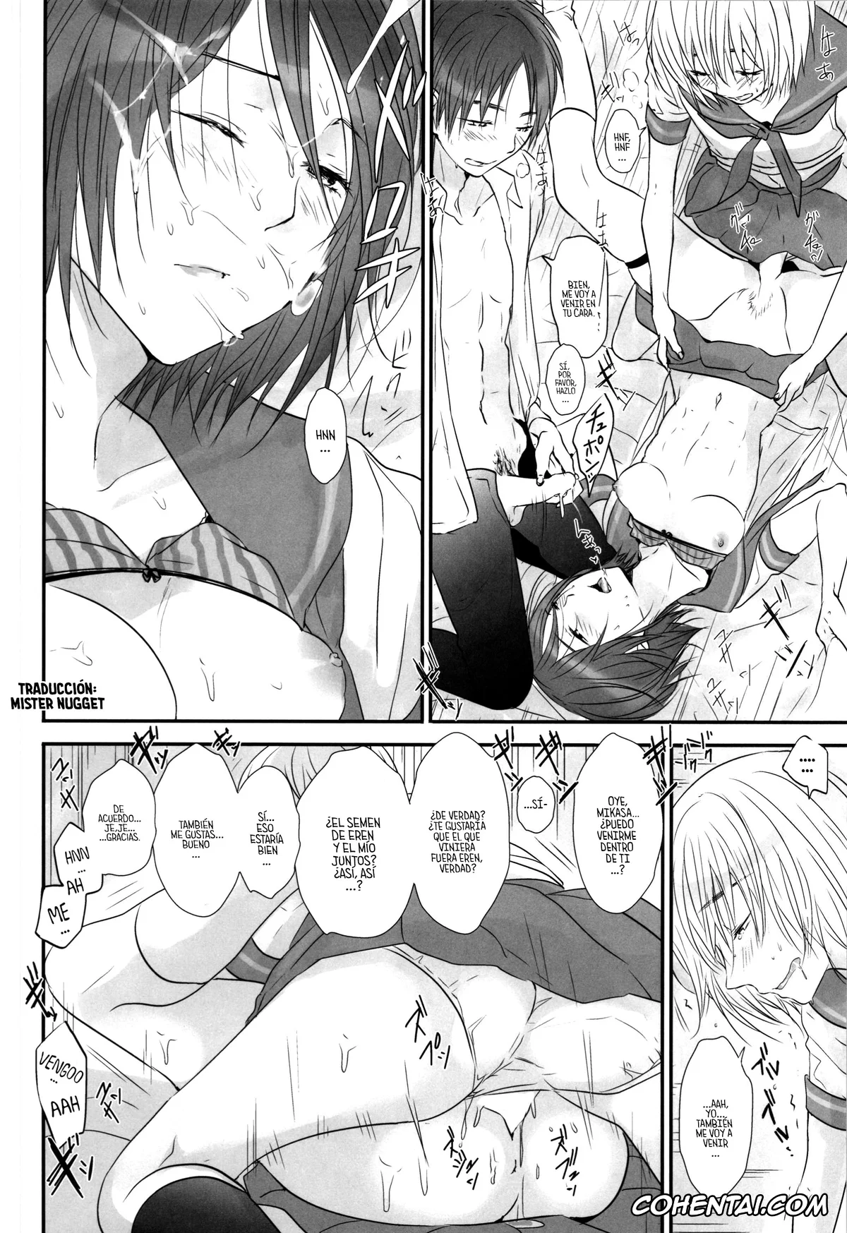 Shingeki No Kyojin | Attack On Titan hentai, Armin Arlert hentai, Eren Jaeger hentai, Mikasa Ackerman hentai, 3P (Shingeki no Kyojin), pagina 18