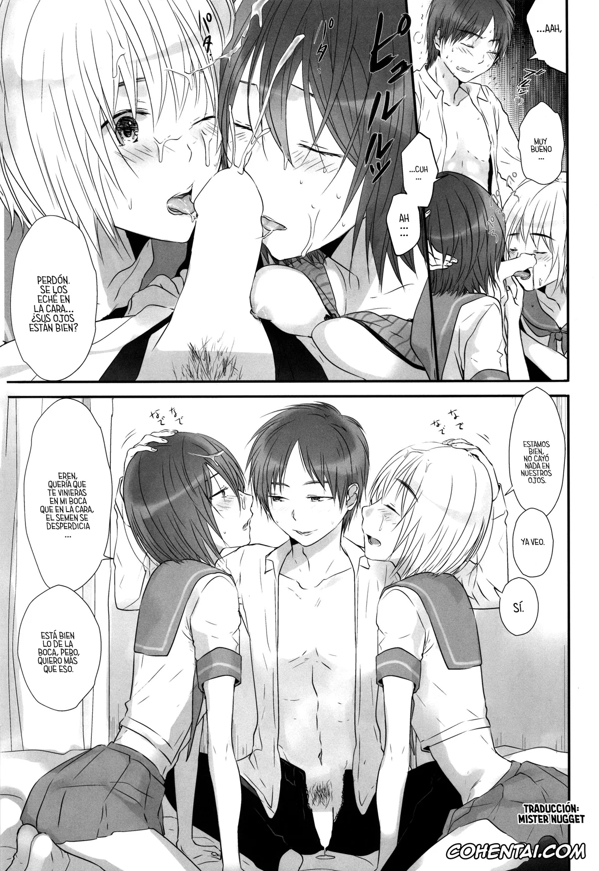 Shingeki No Kyojin | Attack On Titan hentai, Armin Arlert hentai, Eren Jaeger hentai, Mikasa Ackerman hentai, 3P (Shingeki no Kyojin), pagina 21