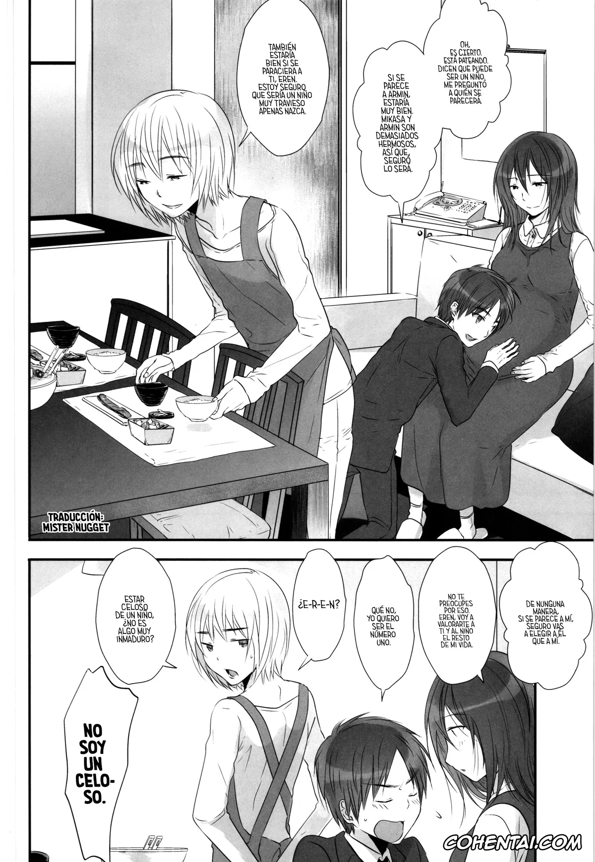 Shingeki No Kyojin | Attack On Titan xxx, Armin Arlert xxx, Eren Jaeger xxx, Mikasa Ackerman xxx, 3P (Shingeki no Kyojin), pagina 28