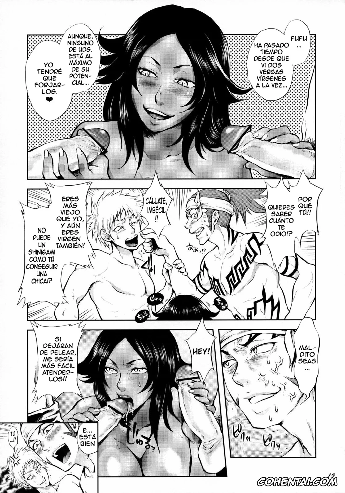 Bleach xxx, Ichigo Kurosaki xxx, Kisuke Urahara xxx, Renji Abarai xxx, Yoruichi Shihoin xxx, Yukemuri NyanNyan Jiken (Bleach), pagina 19