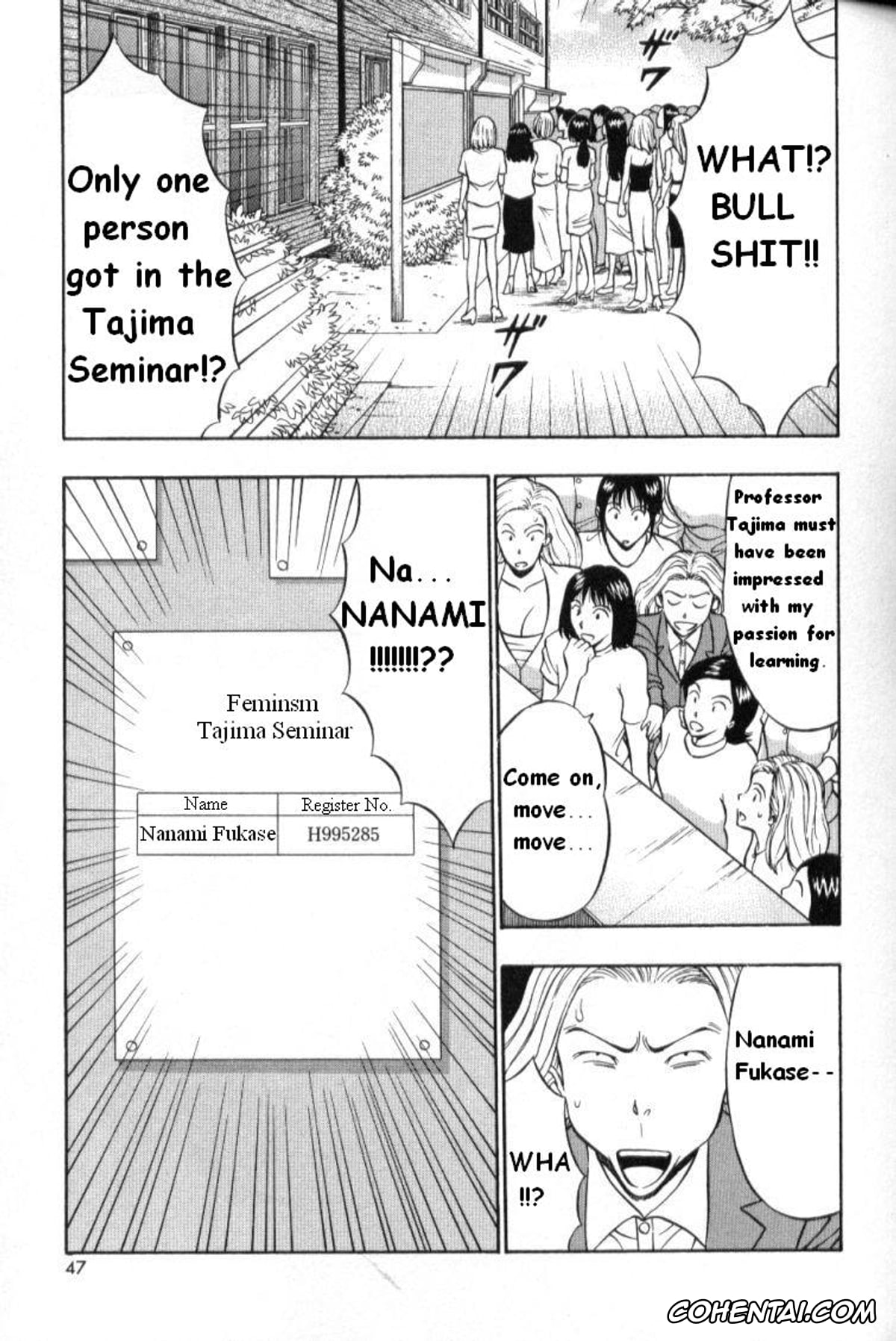 Manga xxx, Tankoubon xxx, Pururun Seminar 1, pagina 46
