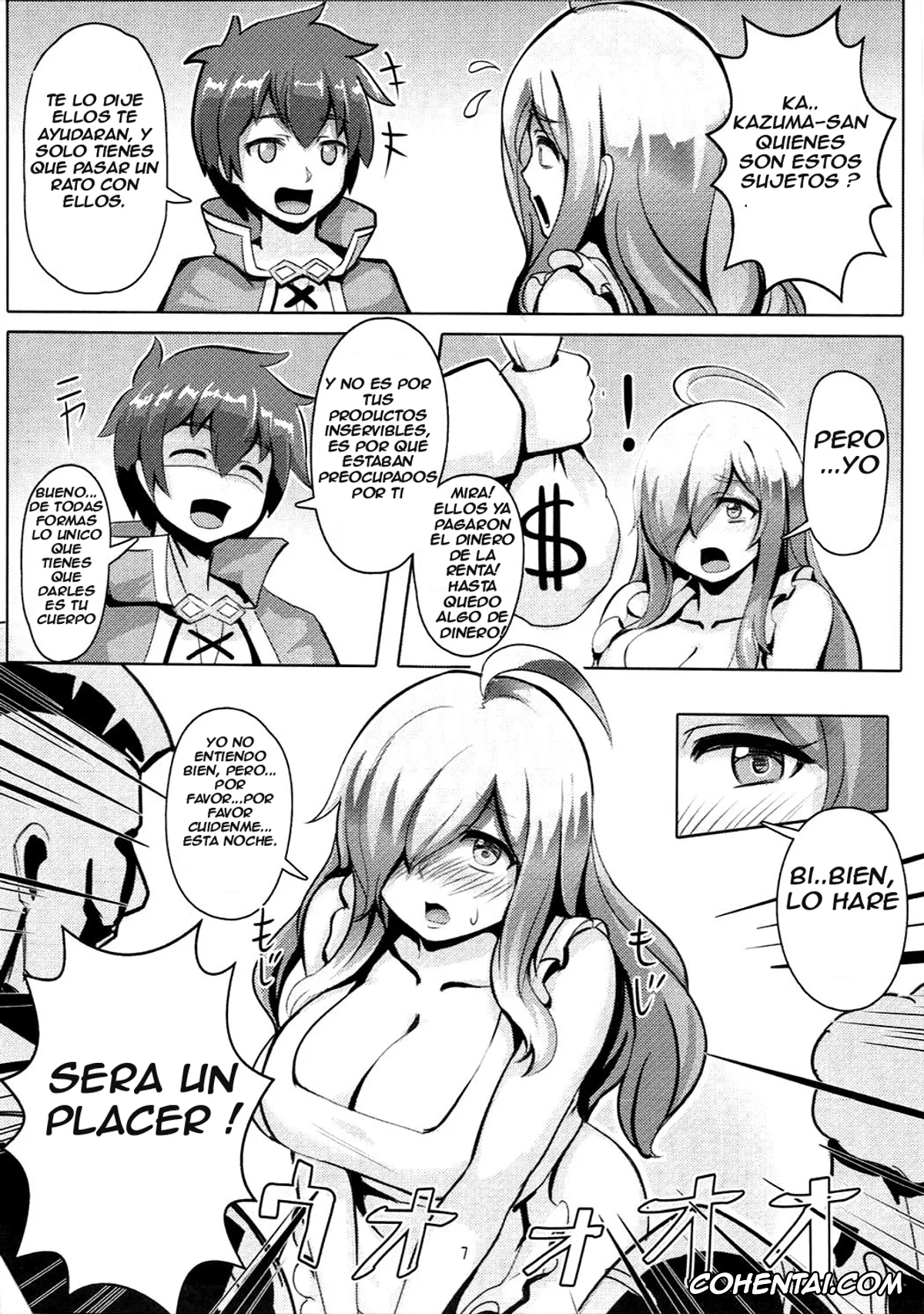 Kono Subarashii Sekai ni Syukufuku o! hentai, Wiz hentai, Kono Binbou na Tenshu ni Seifuku o! (Kono Subarashii Sekai ni Syukufuku o!), pagina 6