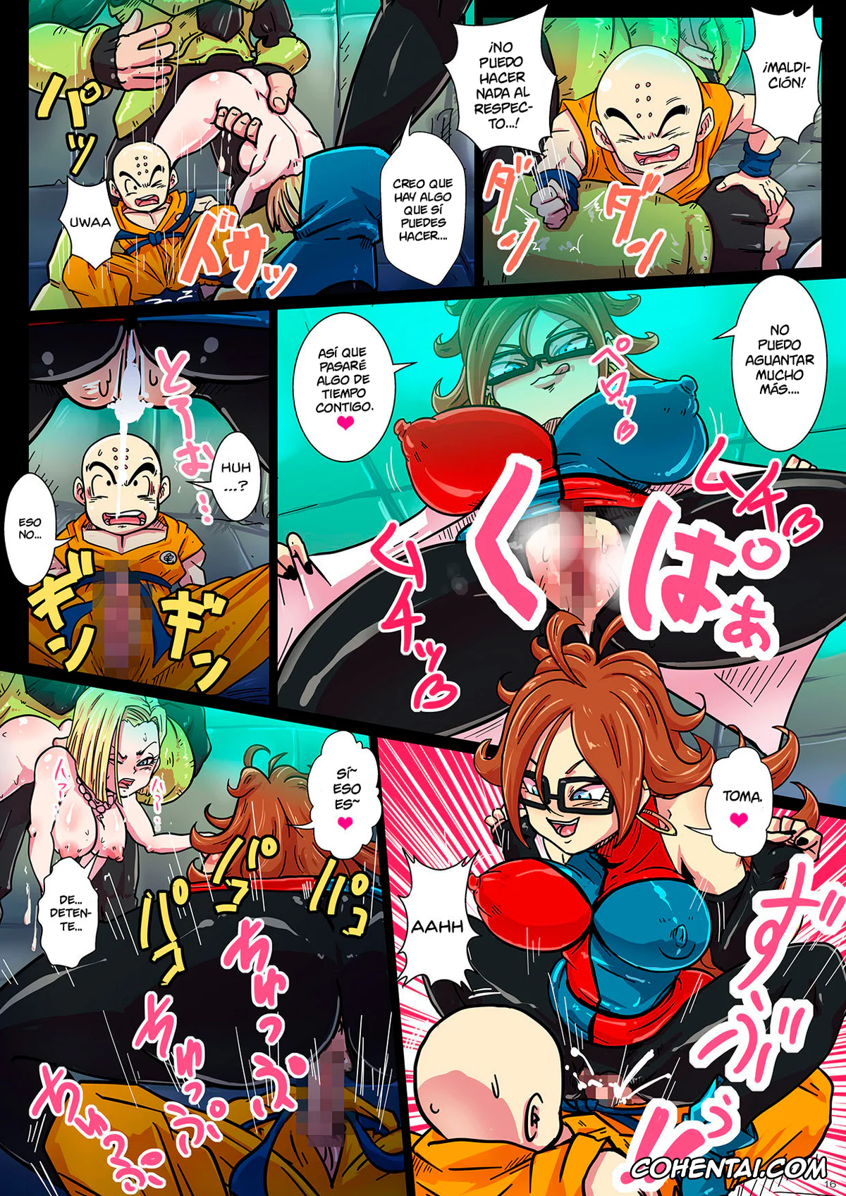 Dragon Ball Z xxx, Android 16 xxx, Android 18 xxx, Android 21 xxx, Bulma Briefs xxx, Cell xxx, Krillin xxx, Jinzouningen-tachi to Bulma no Inkou! Zetsurin!! Tokubetsu Jikken!! (Dragon Ball FighterZ), pagina 16