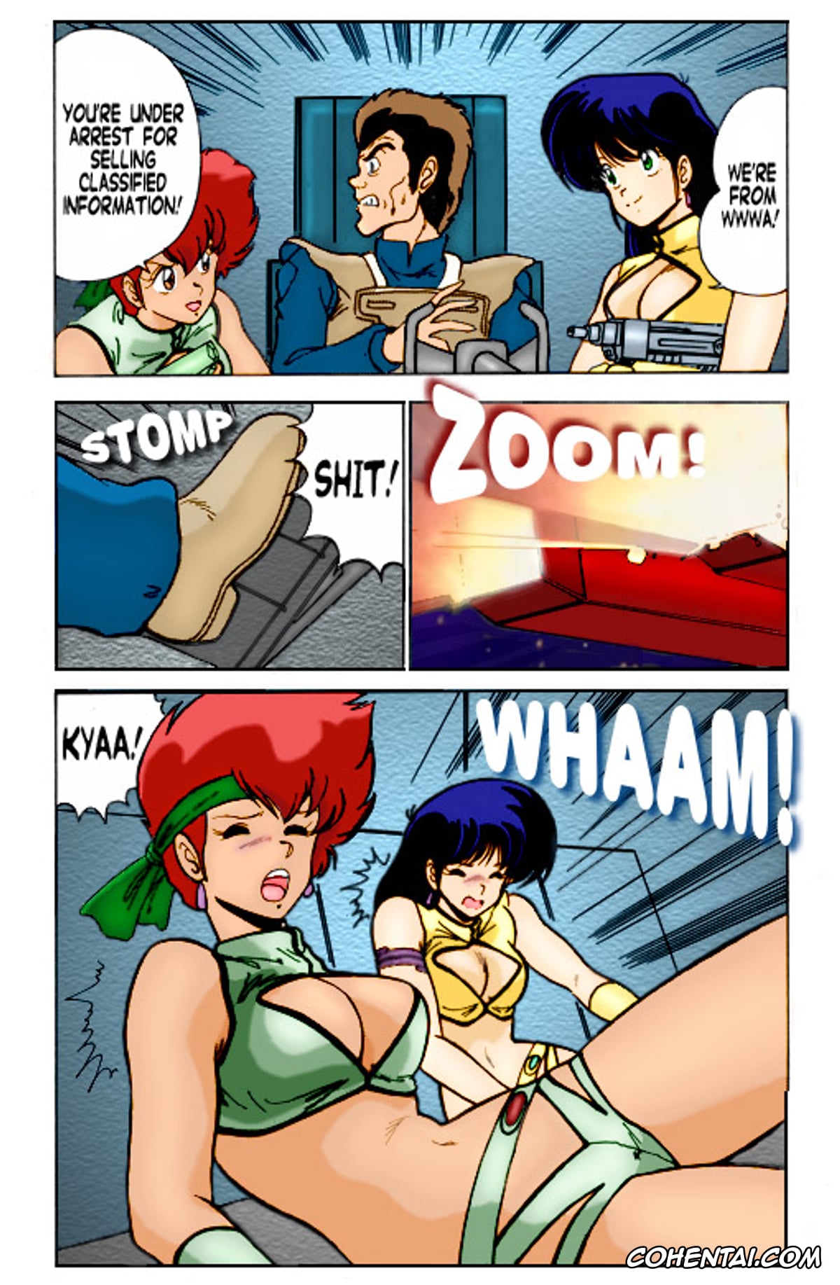 Dirty Pair hentai, Kei hentai, Yuri hentai, Prescription Vol. 3 (Dirty Pair), pagina 6