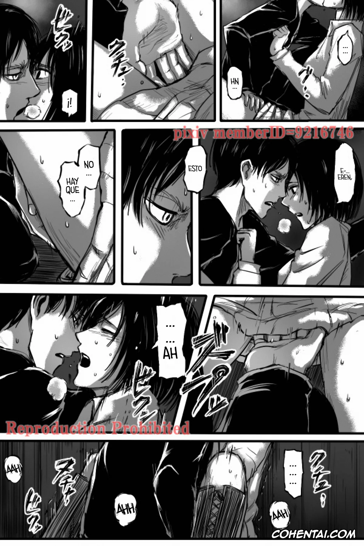 Shingeki No Kyojin | Attack On Titan porno, Eren Jaeger porno, Mikasa Ackerman porno, Eren X Mikasa R-18 Manga, pagina 2