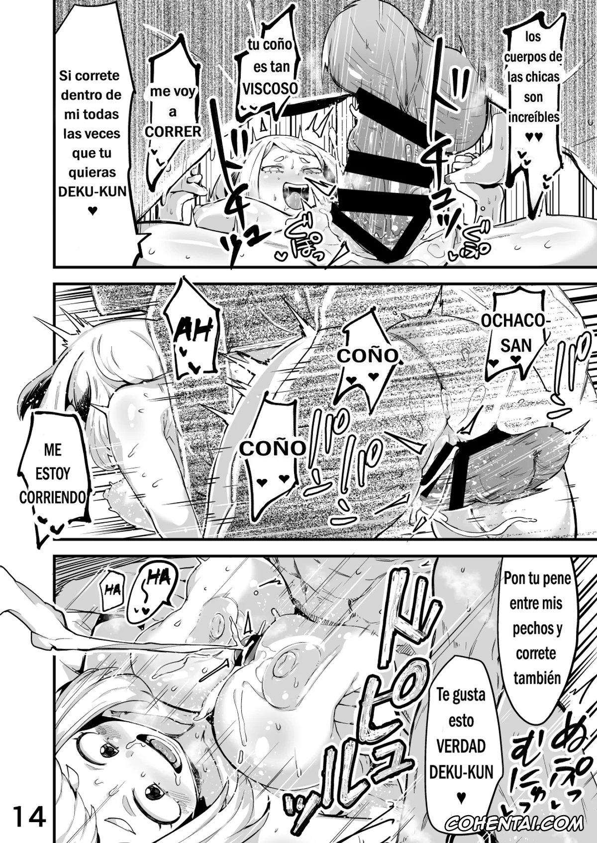 My Hero Academia | Boku No Hero Academia xxx, Izuku Midoriya xxx, Kyoka Jiro xxx, Mina Ashido xxx, Momo Yaoyorozu xxx, Mount Lady xxx, Nemuri Kayama xxx, Ochako Uraraka xxx, Tooru Hagakure xxx, Tsuyu Asui xxx, Boku to Nottori Villain Nakademia Vol. 2 (Boku no Hero Academia), pagina 13