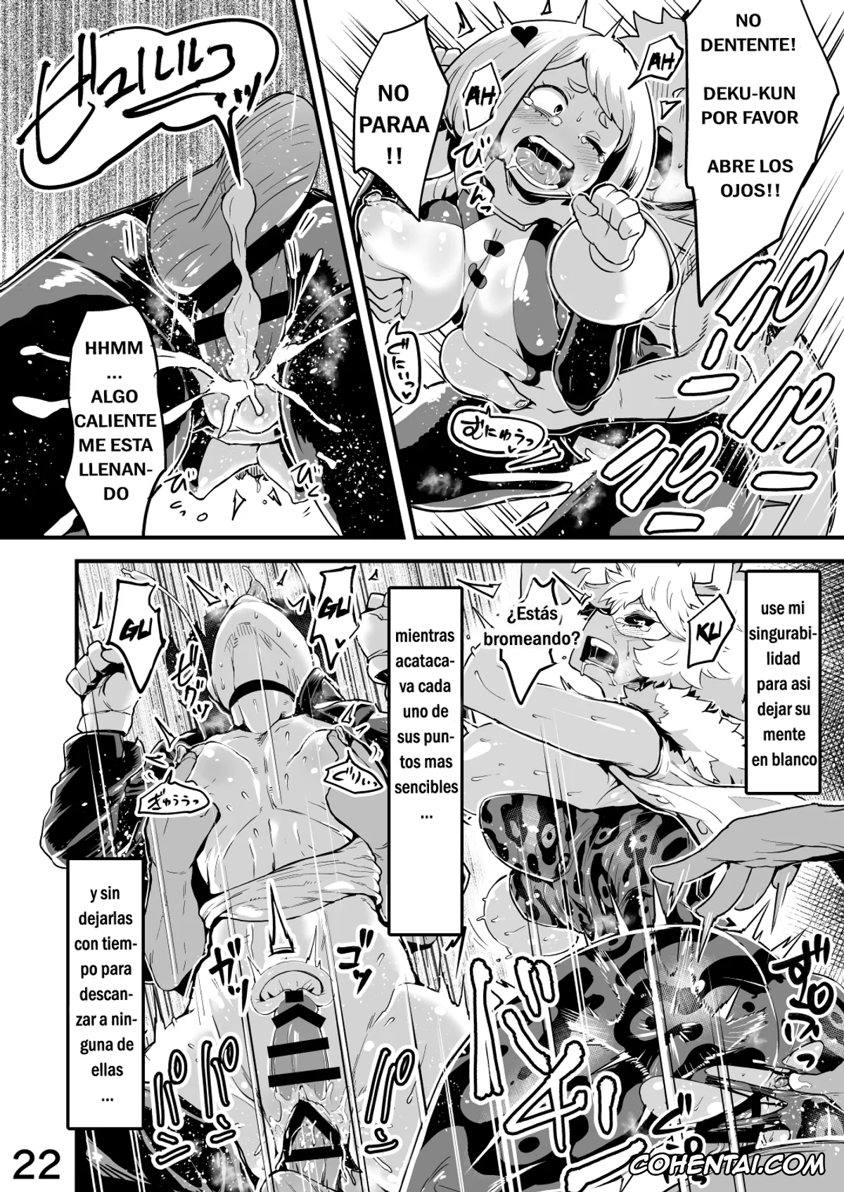 My Hero Academia | Boku No Hero Academia xxx, Izuku Midoriya xxx, Kyoka Jiro xxx, Mina Ashido xxx, Momo Yaoyorozu xxx, Mount Lady xxx, Nemuri Kayama xxx, Ochako Uraraka xxx, Tooru Hagakure xxx, Tsuyu Asui xxx, Boku to Nottori Villain Nakademia Vol. 2 (Boku no Hero Academia), pagina 22