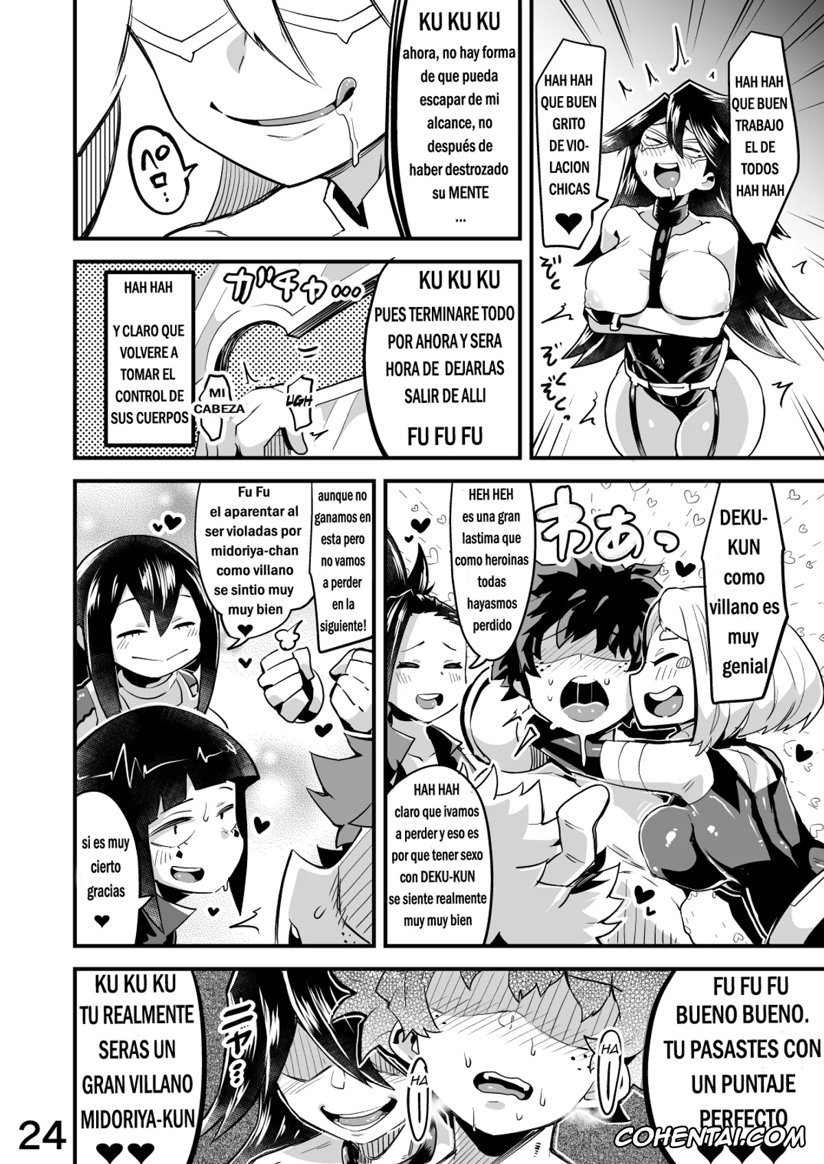 My Hero Academia | Boku No Hero Academia hentai, Izuku Midoriya hentai, Kyoka Jiro hentai, Mina Ashido hentai, Momo Yaoyorozu hentai, Mount Lady hentai, Nemuri Kayama hentai, Ochako Uraraka hentai, Tooru Hagakure hentai, Tsuyu Asui hentai, Boku to Nottori Villain Nakademia Vol. 2 (Boku no Hero Academia), pagina 24