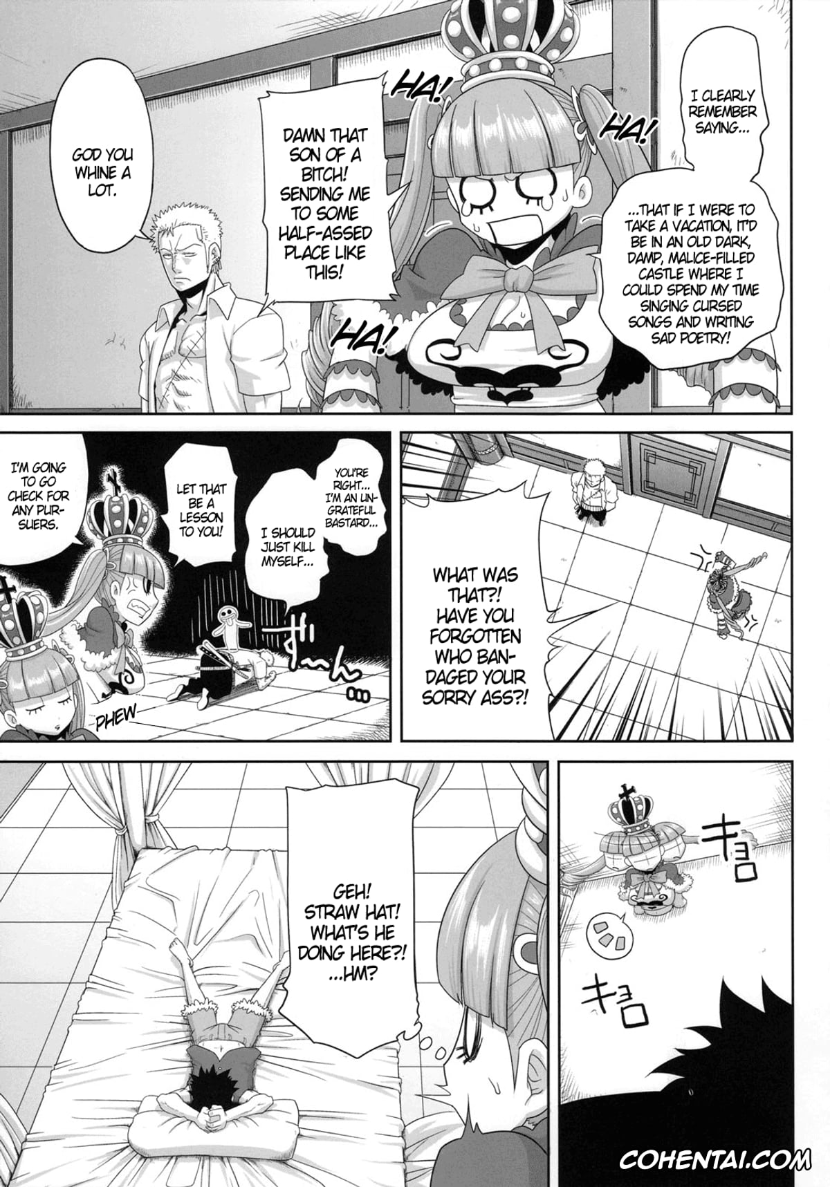 One Piece porno, Boa Hancock porno, Marguerite porno, Monkey D. Luffy porno, Perona porno, Roronoa Zoro porno, THROUGH THE WALL (One Piece), pagina 5
