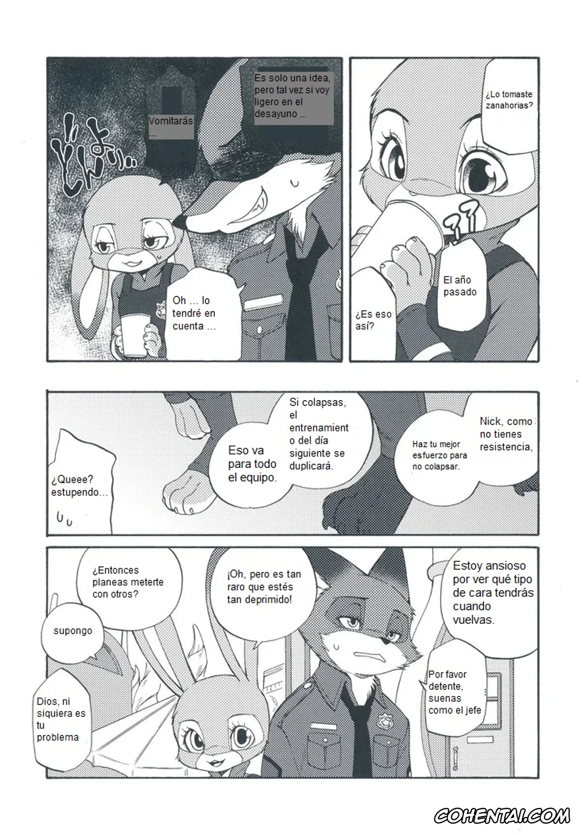 Zootopia hentai, Judy Hopps hentai, Nick Wilde hentai, Ohitori-sama ninjin – Carrots for one (Zootopia), pagina 6