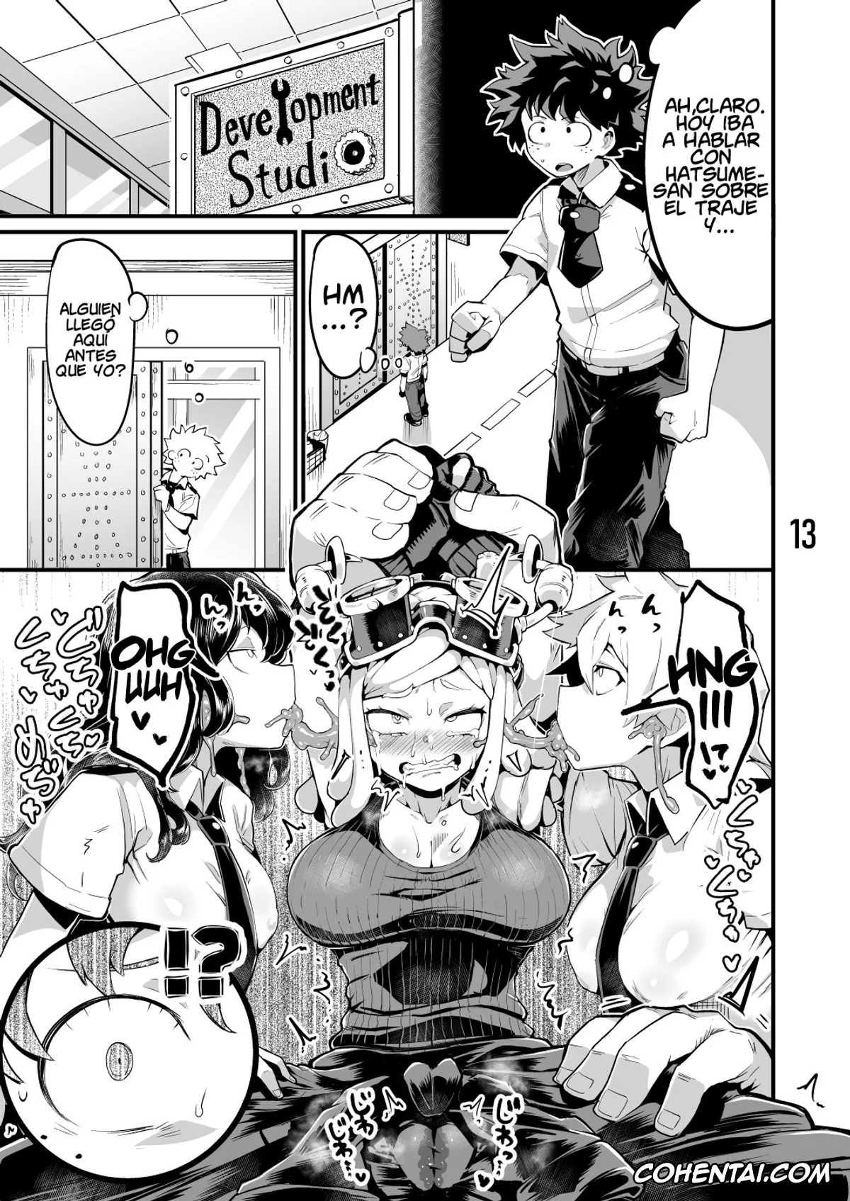 My Hero Academia | Boku No Hero Academia hentai, Izuku Midoriya hentai, Kyoka Jiro hentai, Mei Hatsume hentai, Momo Yaoyorozu hentai, Nejire Hado hentai, Ochako Uraraka hentai, Yuyu Haya hentai, Boku to Nottori Villain Nakademia Vol. 3 (Boku no Hero Academia), pagina 12