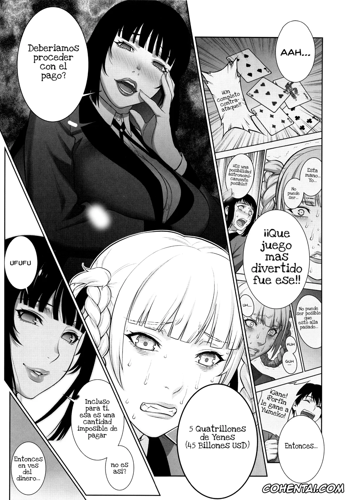 Kakegurui xxx, Kirari Momobami xxx, Yumeko Jabami xxx, Make mo Maketari 5000 Chouen! (Kakegurui), pagina 4