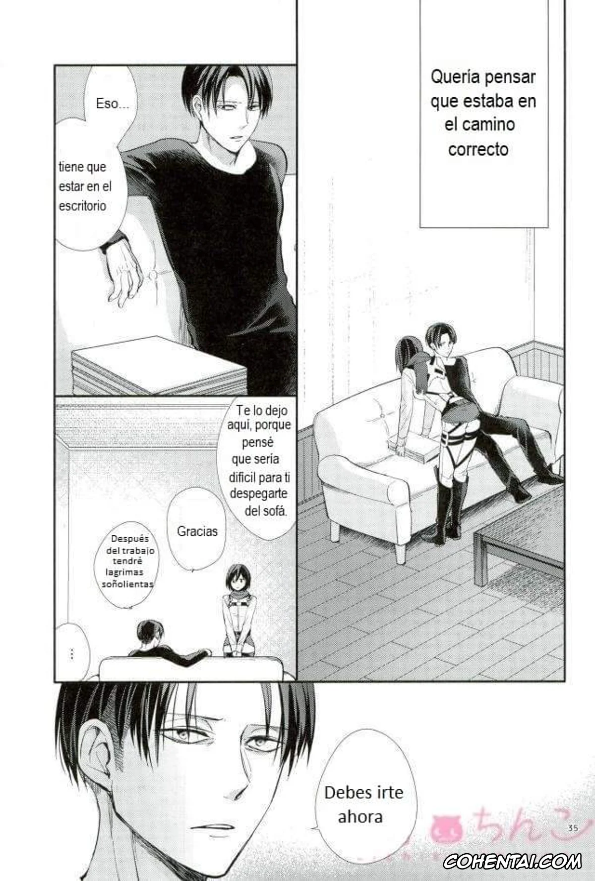 Shingeki No Kyojin | Attack On Titan xxx, Levi Ackerman xxx, Mikasa Ackerman xxx, Kanata no Hikari (Shingeki no Kyojin), pagina 34
